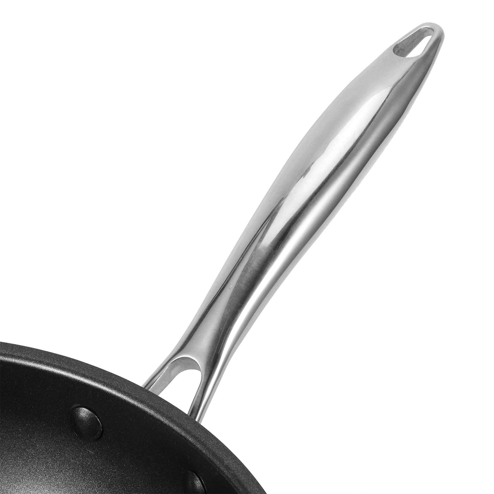 FLEXMAN 11.8in Non Stick Patelnia, Wielofunkcyjna Kuchenka Indukcyjna Ze Stali Nierdzewnej Skillets, Patelnia do Gotowania do Kuchen Indukcyjnych, Kuchenki Gazowe, Piece Ceramiczne