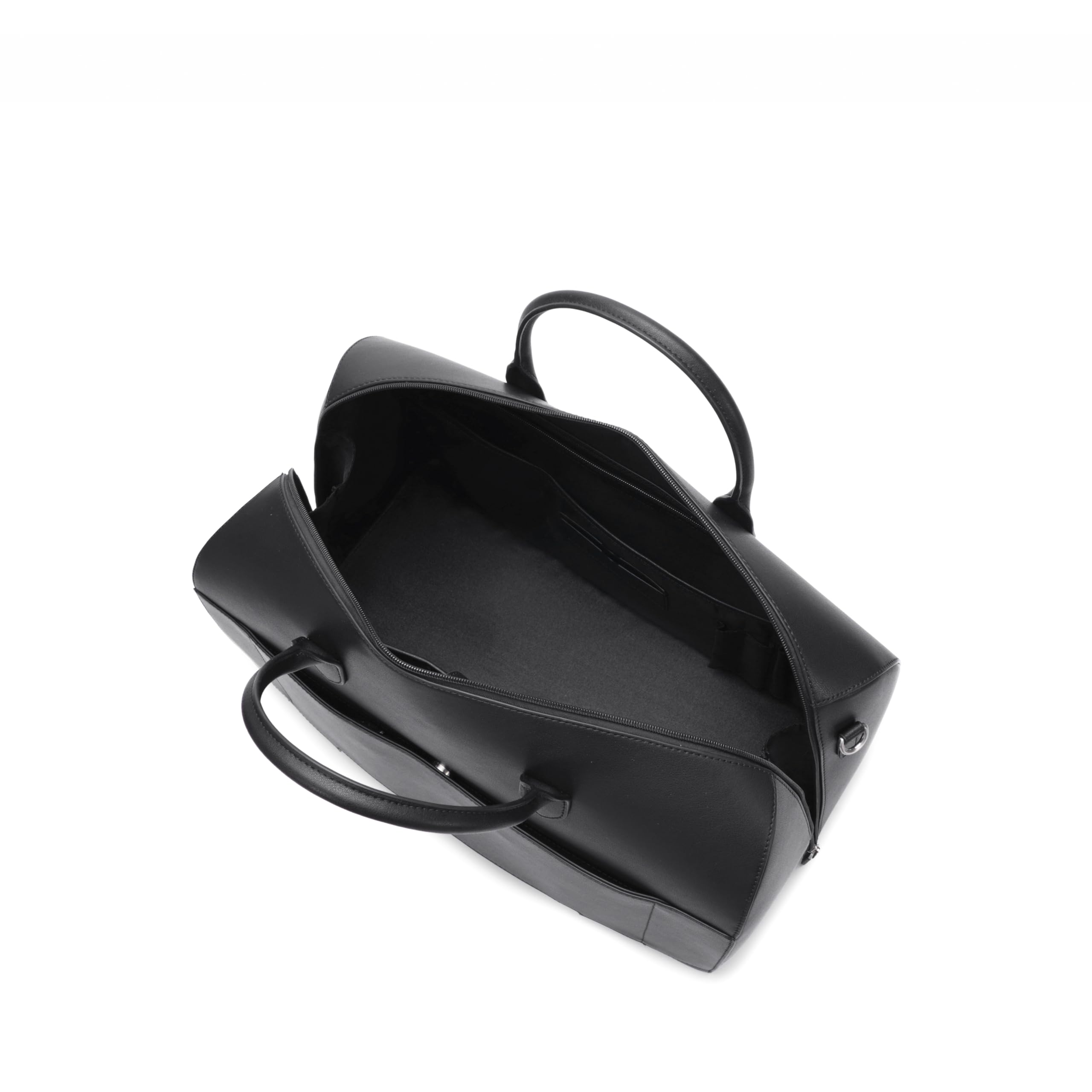 Voyage Genuine Leather Weekender Duffel Bag (Black) - Carlheim
