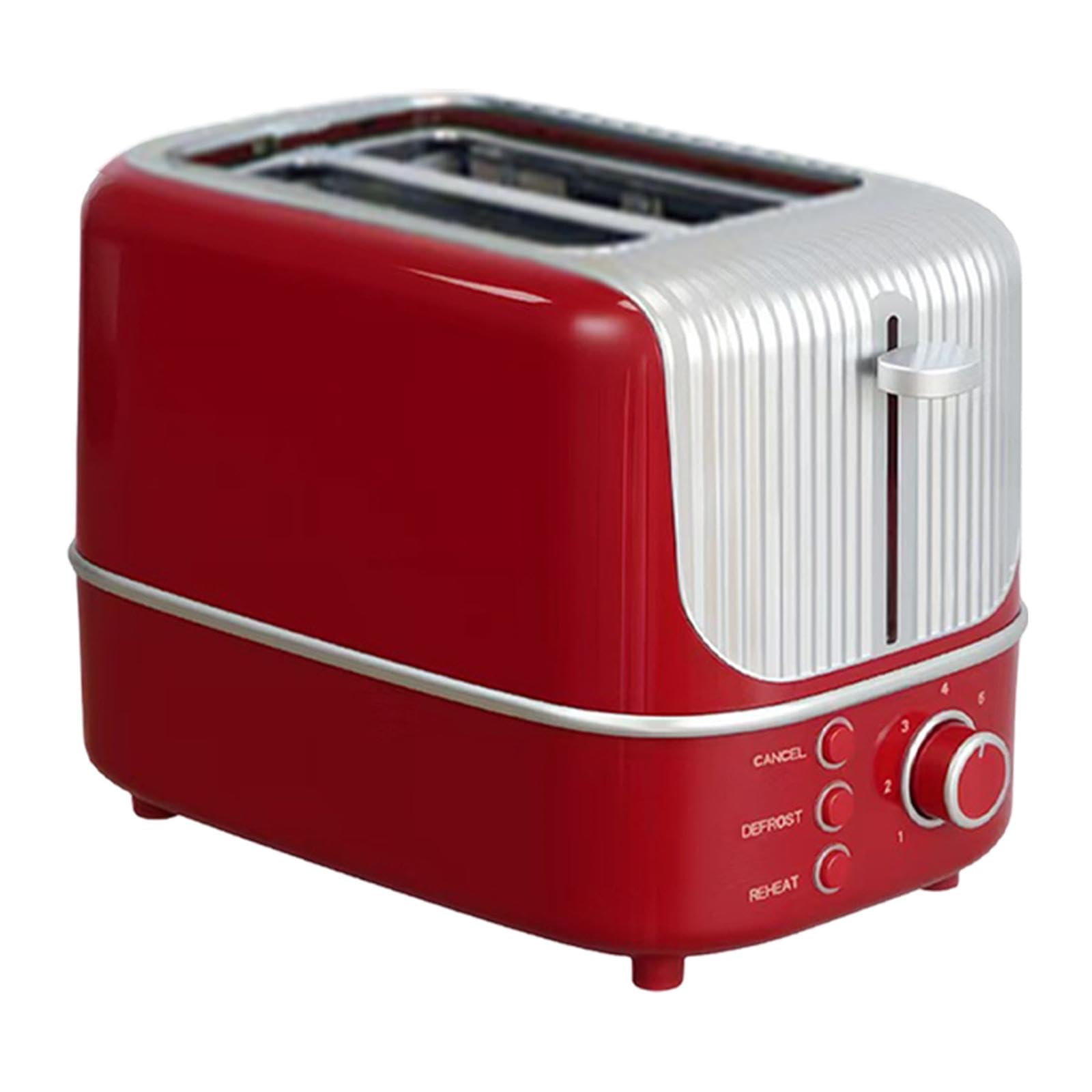 2 Slice Toaster, Home Use Compact Breakfast Machine with 9 Browning Settings Red| Kitchen Dining & Bar | Small Kitchen Appliances | Toasters-image-35