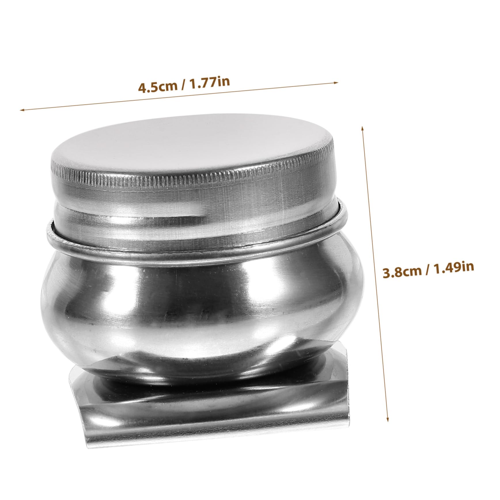 VICASKY Oil Paint Palette Cup Water Container Portable Stainless Steel Palette Cups Lids
