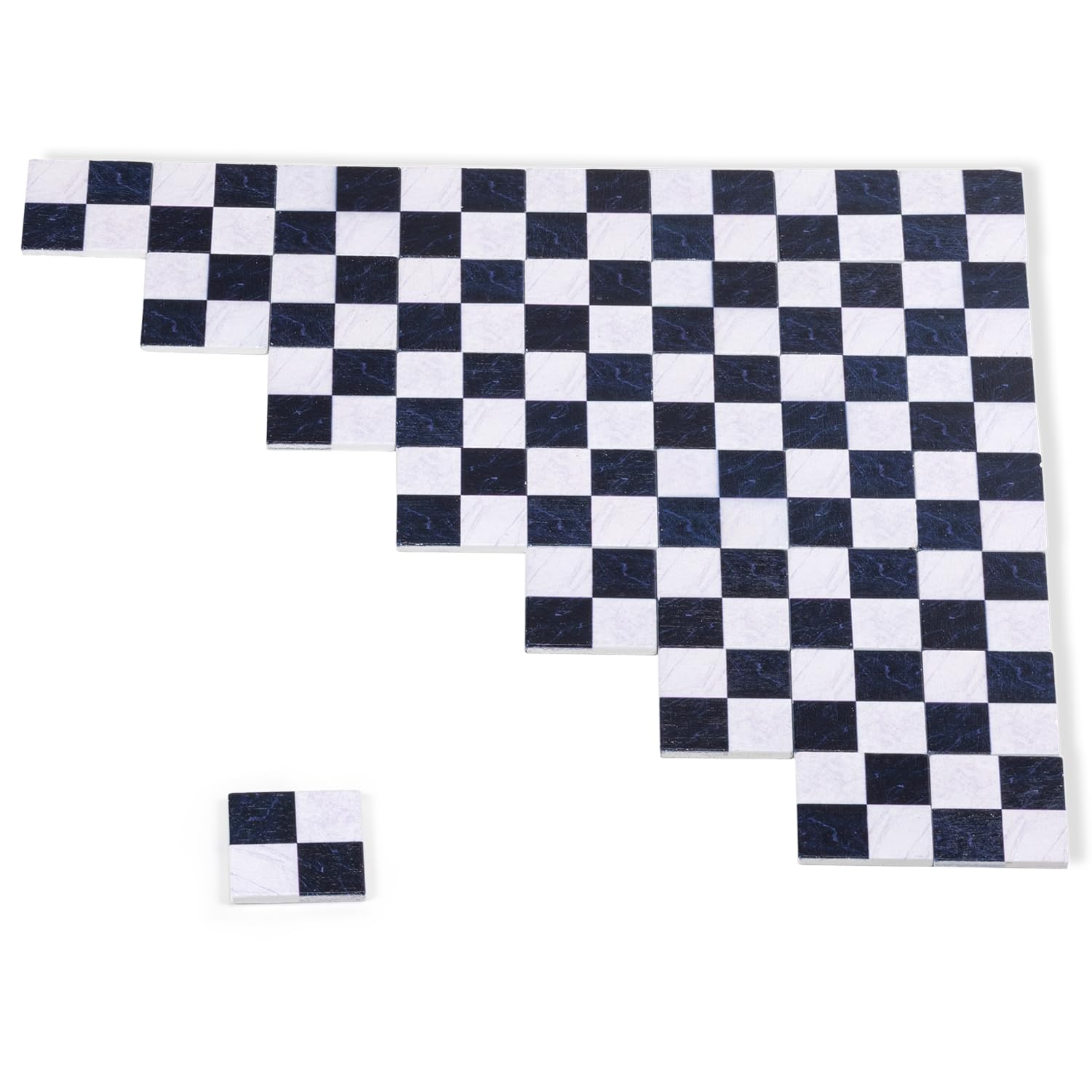 SAMCAMI Miniature Dollhouse Accessories, Dollhouse Flooring, Solid Wood Floor Tiles, Dollhouse Wallpaper, Mini Dollhouse Accessories 1 12 Scale, 36pcs