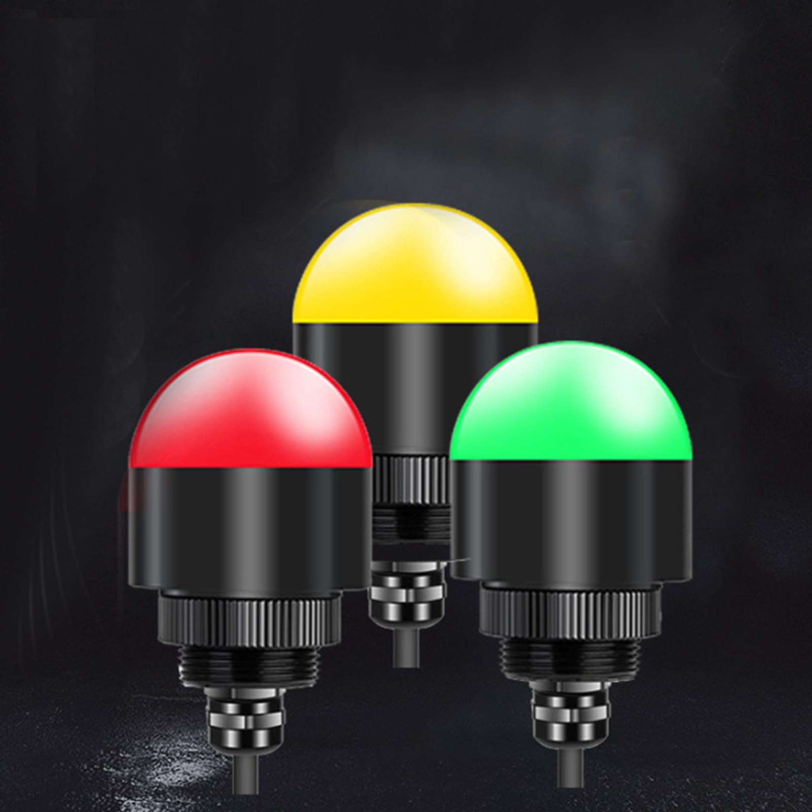 Unifizz Mini półokrągłe światło ostrzegawcze LED półkula światło sygnałowe sprzęt obrabiarki awaryjne bezpieczeństwo lampa ostrzegawcza zintegrowana trójkolorowa lampa dźwiękowa 24 V