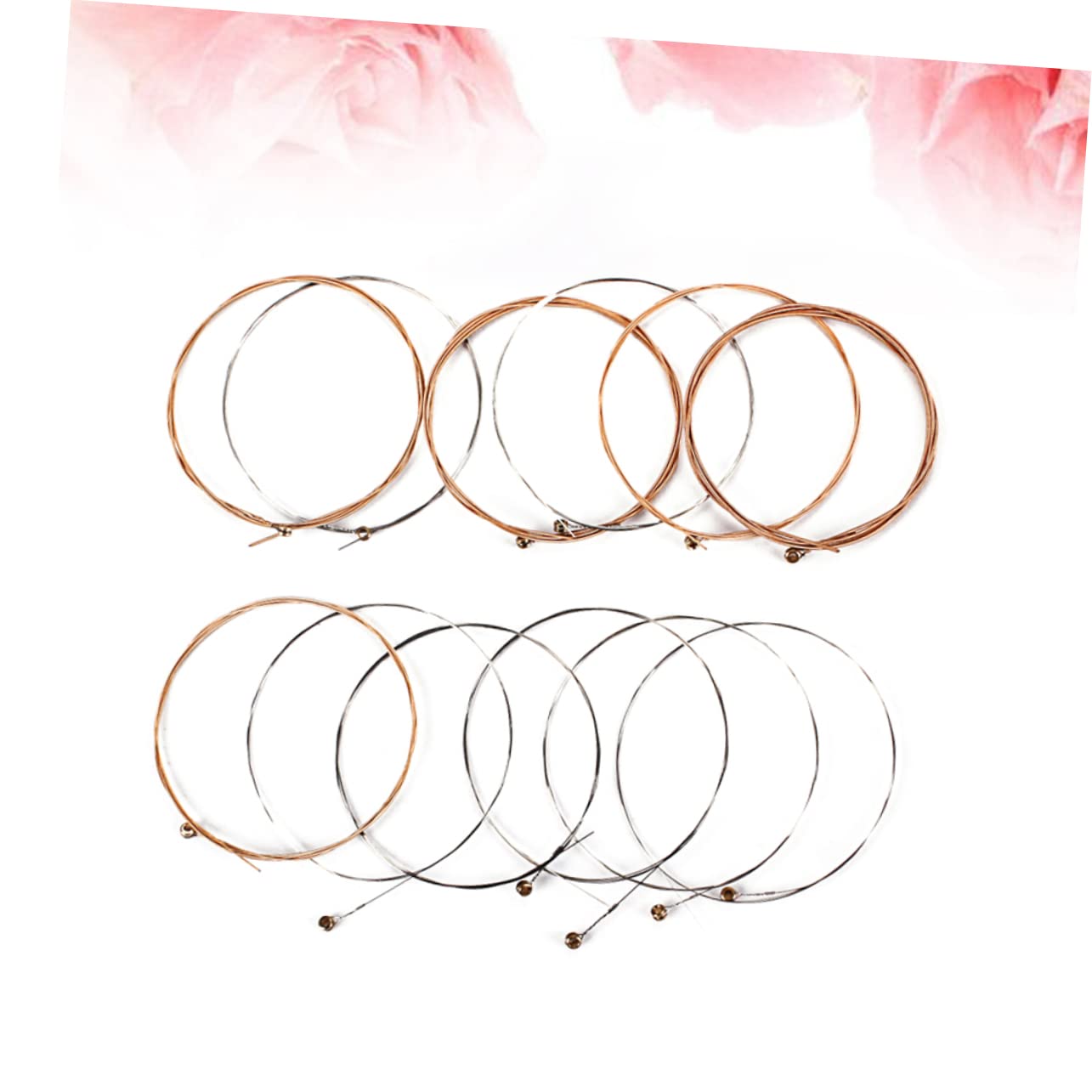 SHOWERORO 12 String Guitar Strings Electric Acoustic Electric Guitar Strings Set Stainless Steel Strings Proprietary Coating Hard Tone