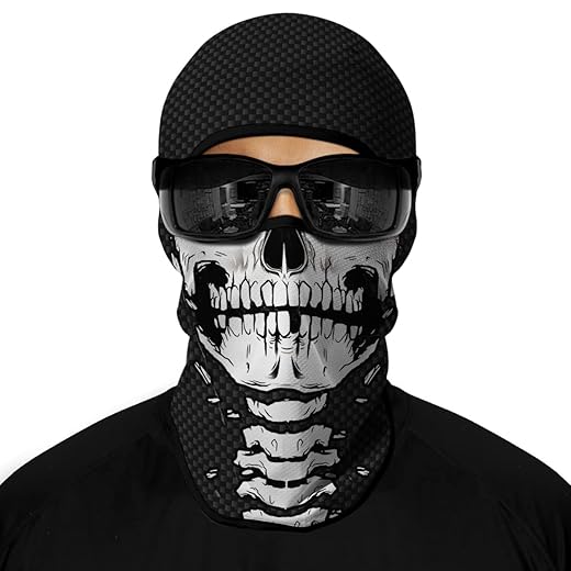 Cody Lundin Sturmhaube Vollgesichtsmaske Cool Sonnenschutz Abdeckung Maske Langer Hals Atmungsaktiv Ski Motorrad Maske für Männer Frauen Halloween Cosplay Outdoor Sport Radfahren Wandern