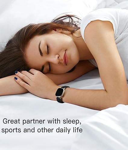 Miniatura 5 de Adorve Compatible con Fitbit Versa 3Fitbit Versa 4Fitbit SenseSense 2 bandas para mujeres y hombres, correa deportiva de nailon elástico ajustable