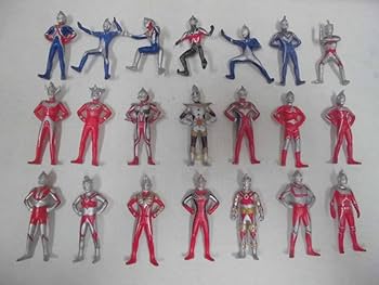 Amazon.co.jp: 21種まとめて ミニウルトラマンソフビ人形 （身長約