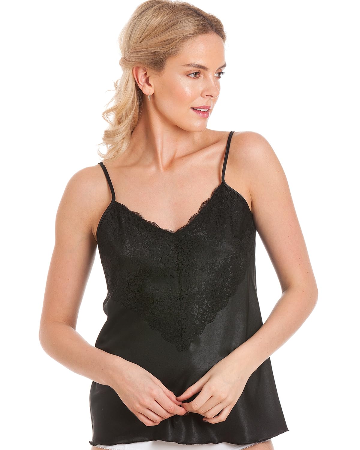 Slumber Hut Womens Satin Camisole Black 22-24 UK