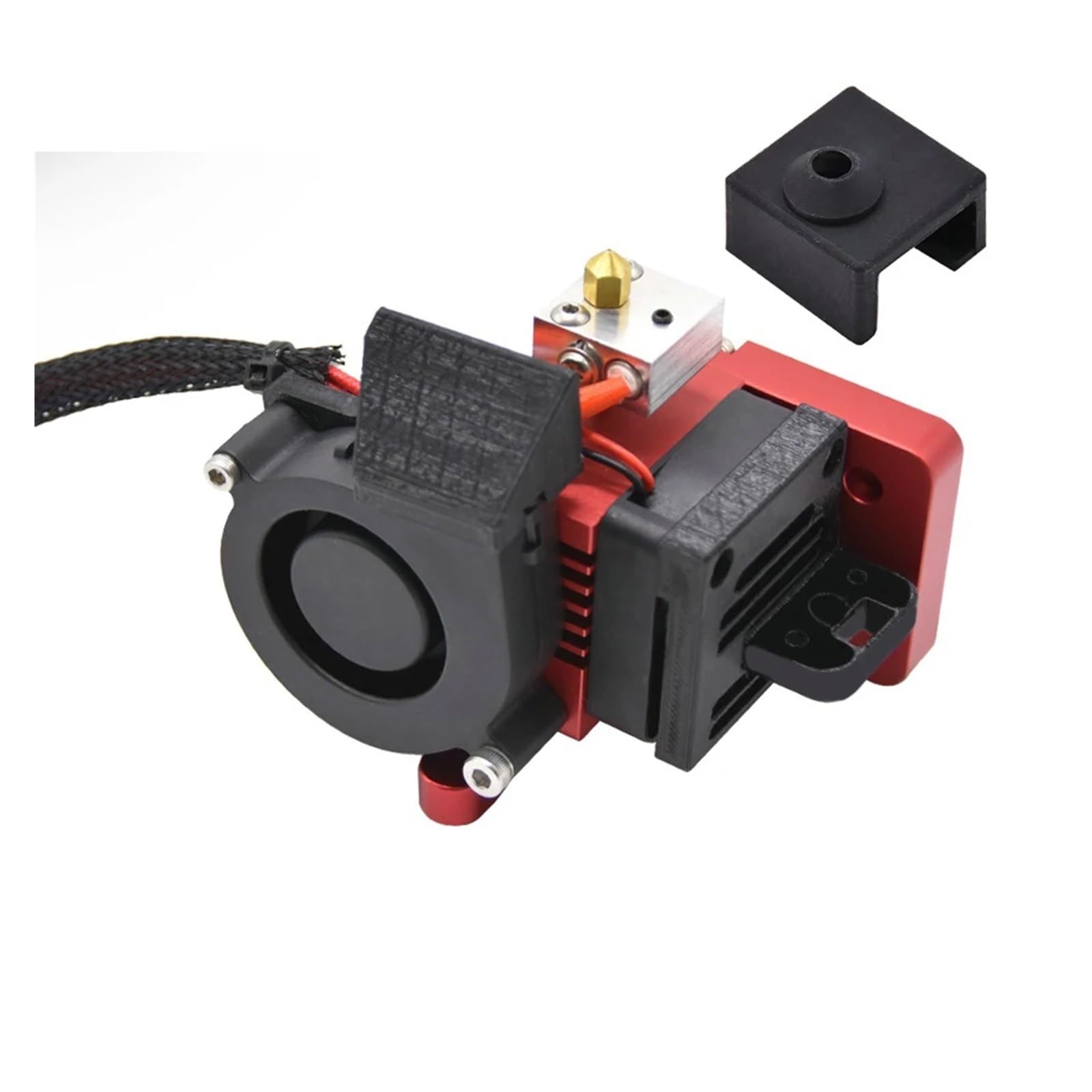 Uaktualnij całkowicie metalową zintegrowaną głowicę drukującą wytłaczarki bliskiego zasięgu do części DIY drukarki 3D Ender 3 CR-10(12V with Fan)
