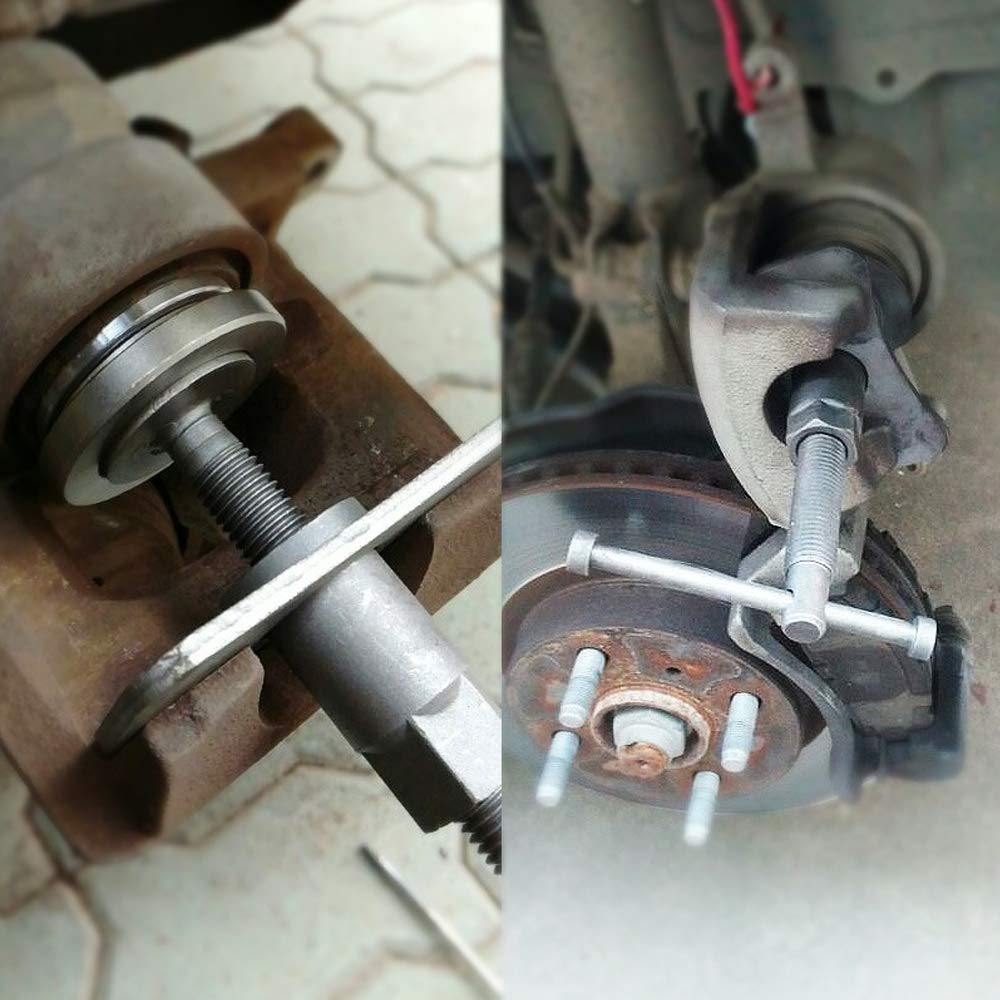 Froadp 23 Pezzi Set di Riparazione Universale, Set di Attrezzi per Pinze Freni, Kit di Arretratore ad Aria Compressa per Il Cambio delle Pastiglie