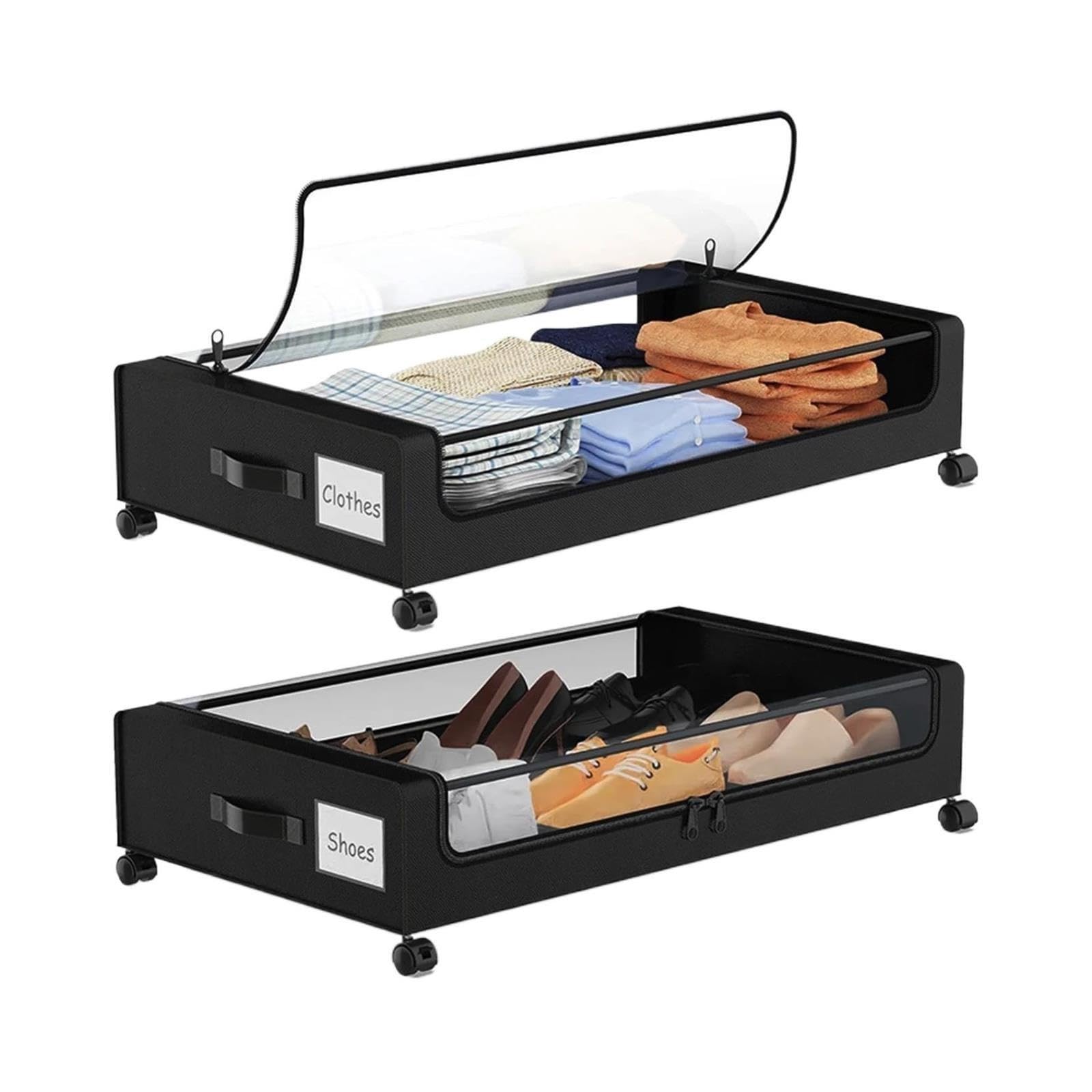 Unterbett Stauraum mit Rollen Unterbett-Organizer. Unterbett-Aufbewahrung