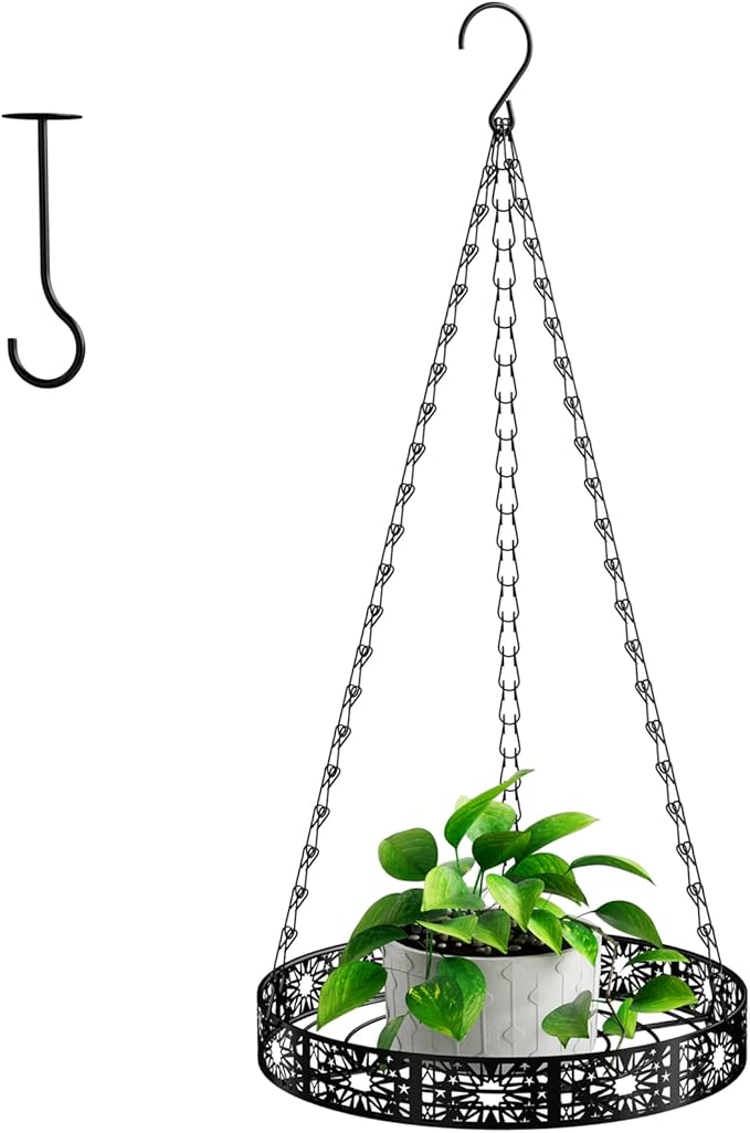 Mutool Metal Plant Hanger, Hanging Planter for Window, Hanging Baskets