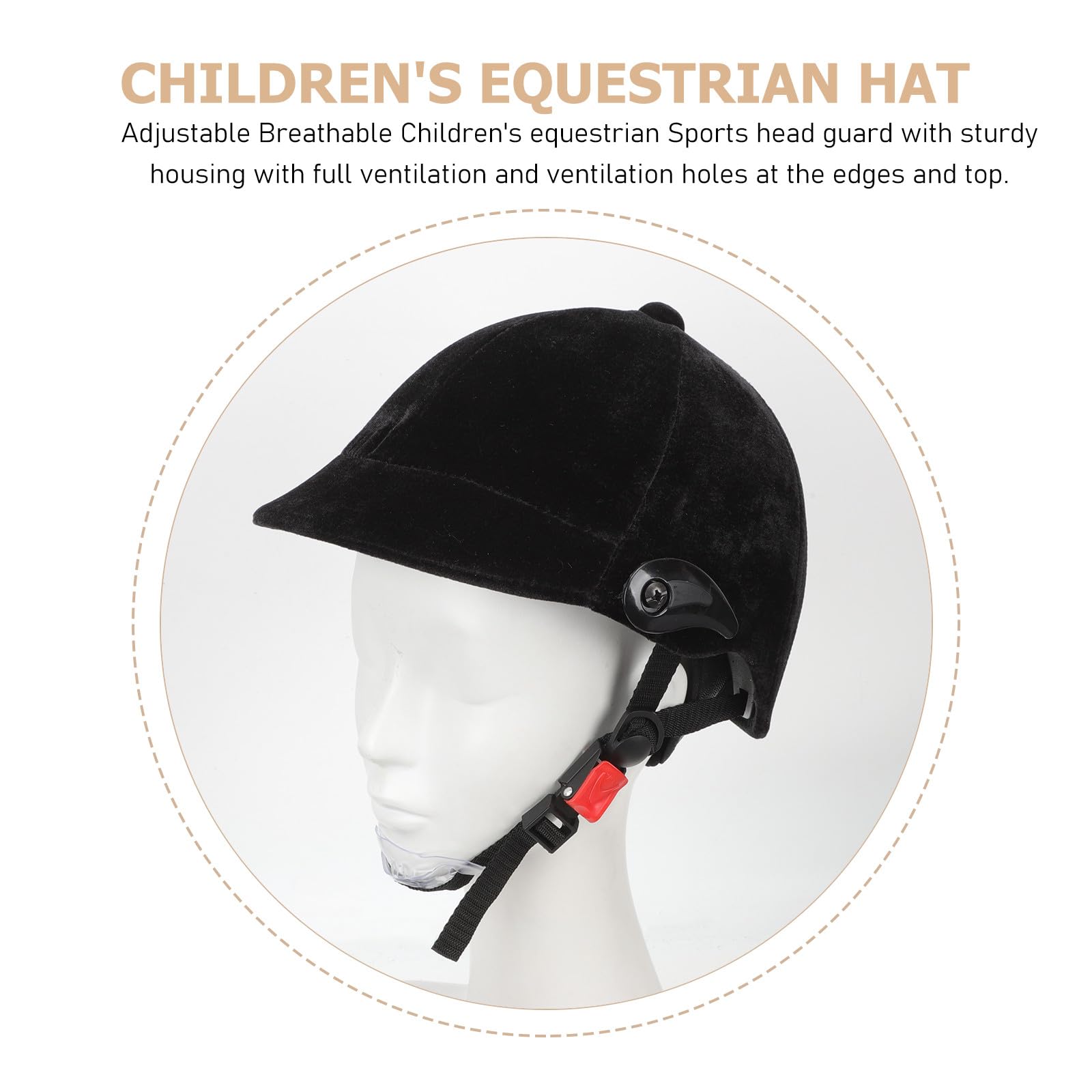 Abaodam Casco Equitazione Regolabile Traspirante Protettivo per Equitazione e Sport Outdoor Caschetto Sicurezza per Ragazzi e Ragazze Adatto per Compleanni e Feste