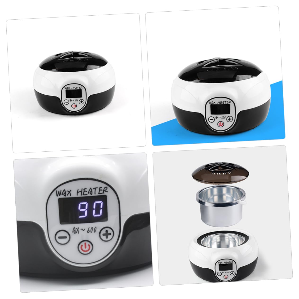 Calentador de Cera para Depilación 145w Portátil Eléctrico Negro