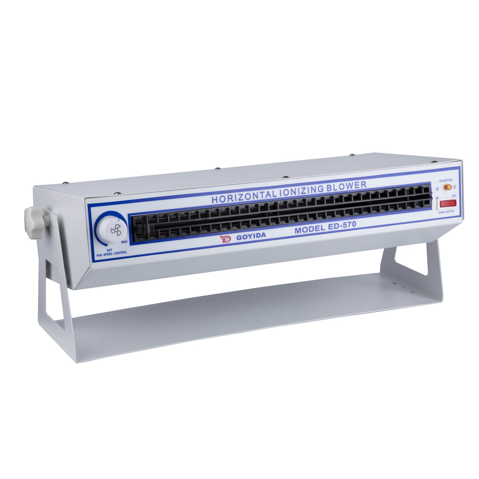 Soplador Aire Ionizante, Eliminador Estática ESD con Dispositivo Calentamiento Aire Frío, Velocidad del Viento Ajustable 100-140CFM Y Alto Equilibrio Iónico, Eliminación Eficaz del Polvo