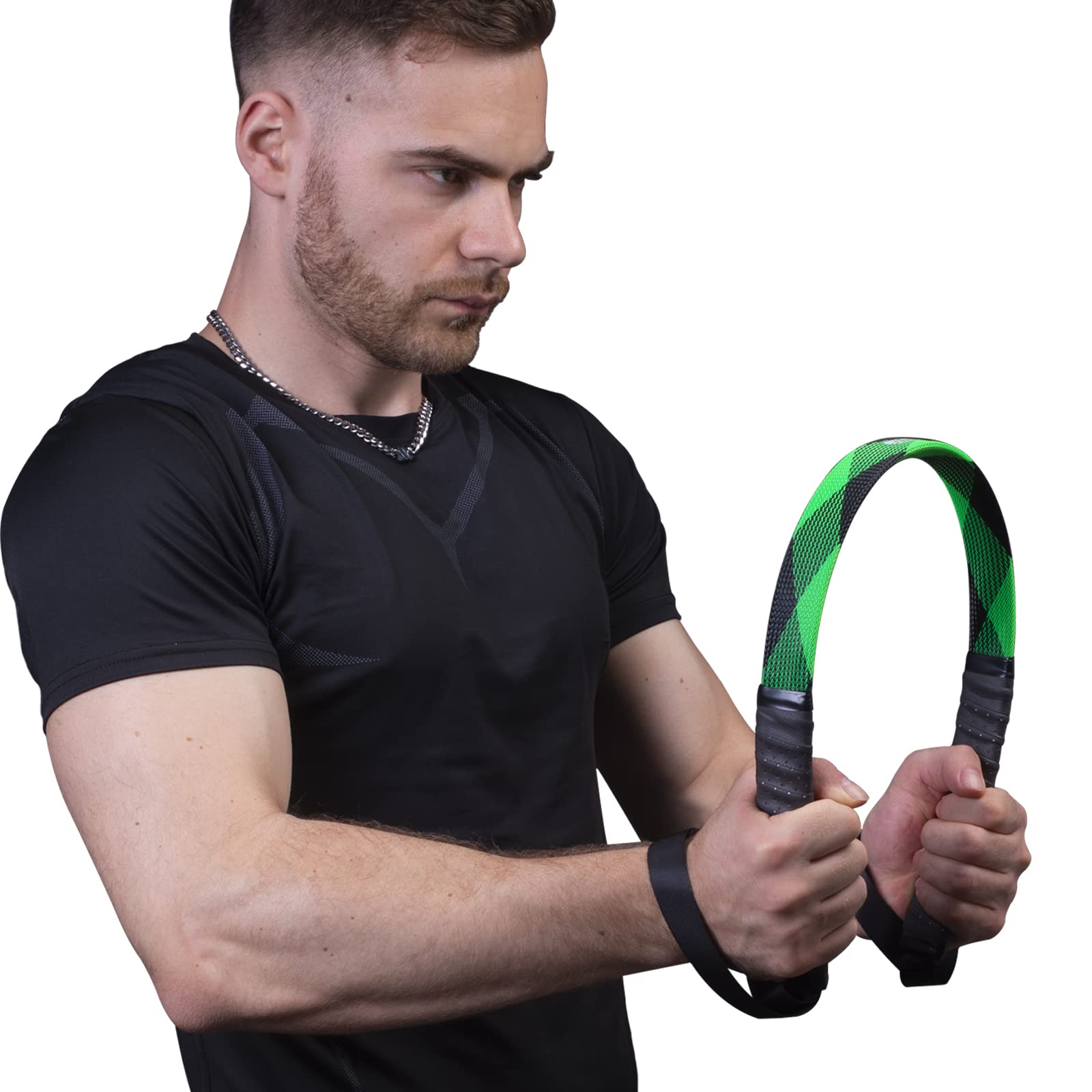 GEKU FIT Power Twister Bar - Upgraded Fiberglass Body Exerciser for Chest, Arms, Legs, and Upper Body Strength Training Workout