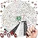 Stickers Ongles Autocollant Noel, 20 Feuilles 3D Nail Art Stickers Autocollants pour Ongles de Noël avec Noël Arbre Renne etc, Noel Sticker Ongle Auto-adhési Autocollant Nail Art Nail Tip Décoration