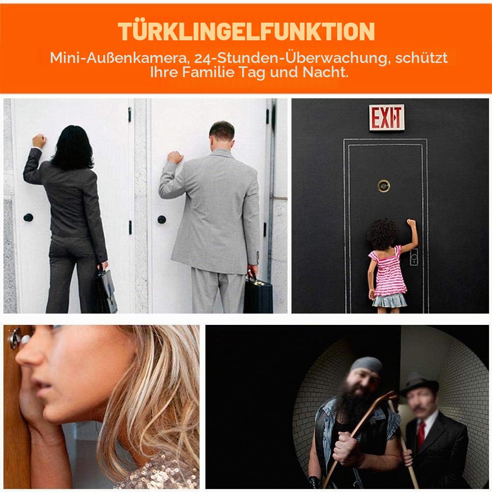 3.5 Zoll Digital TFT LCD Video Türklingel Zuschauer-Kamera, Zerone HD Tür Security Peephole Viewer 120 ° Weitwinkel Home Kamera System