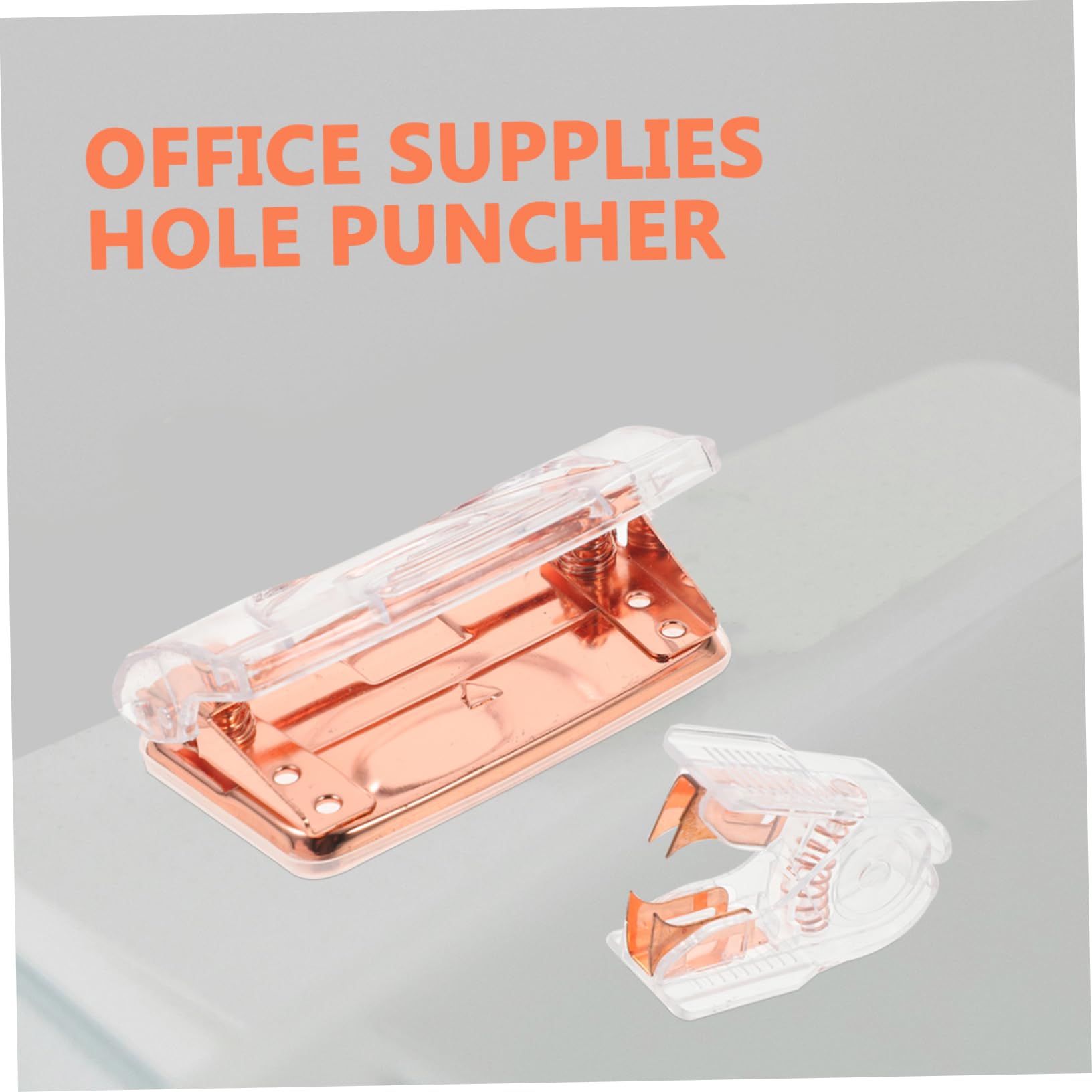 SHINEOFI 4sets Foratrici e Pinzatrice Trasparente Utensili Da Ufficio Eleganti Per Documenti e Raccoglitori Include Foratrici e Pinzatrice Per Presentazione Professionale