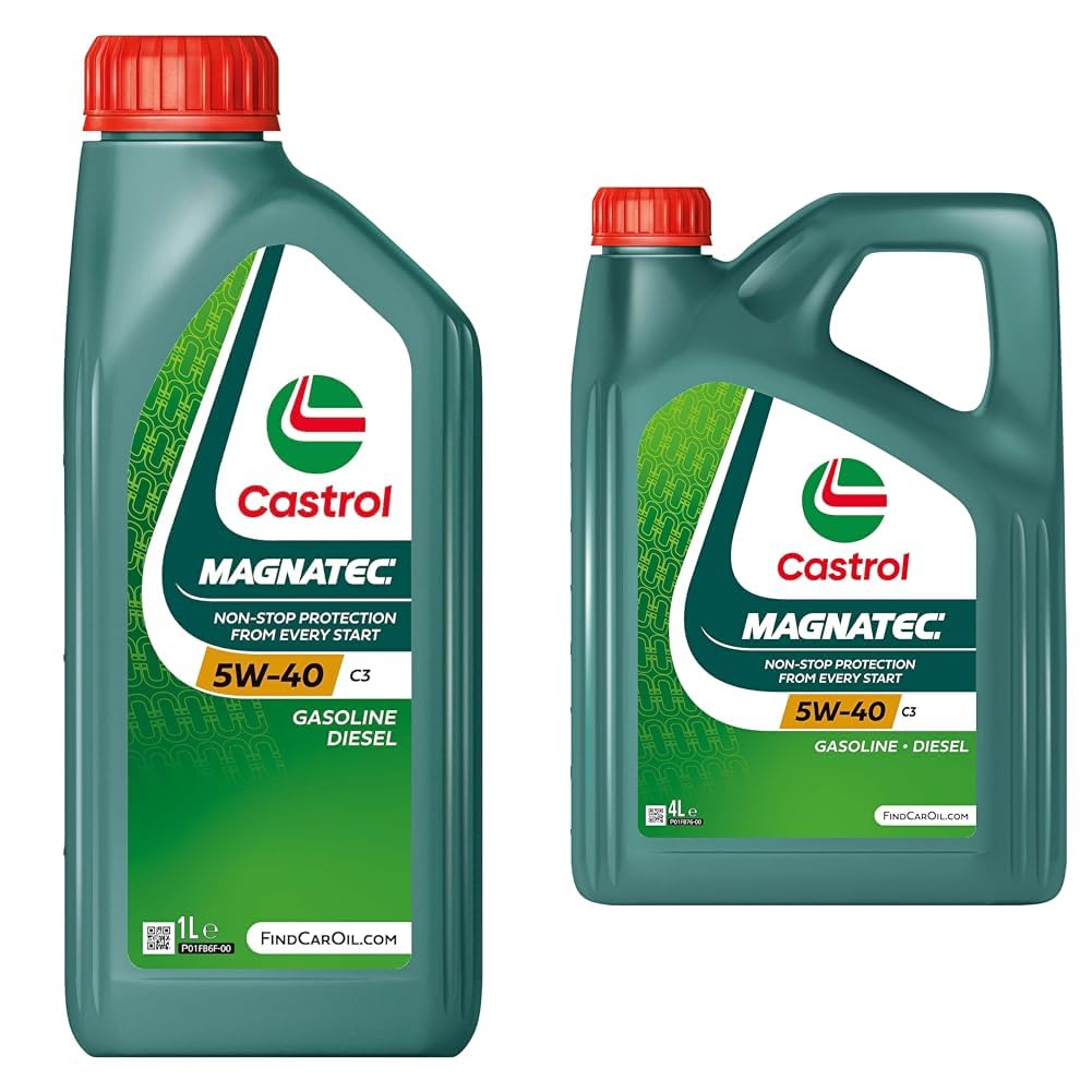 Castrol MAGNATEC 5W-40 C3 Aceite de Motor 1L + Castrol MAGNATEC 5W-40 C3 Aceite de Motor 4L