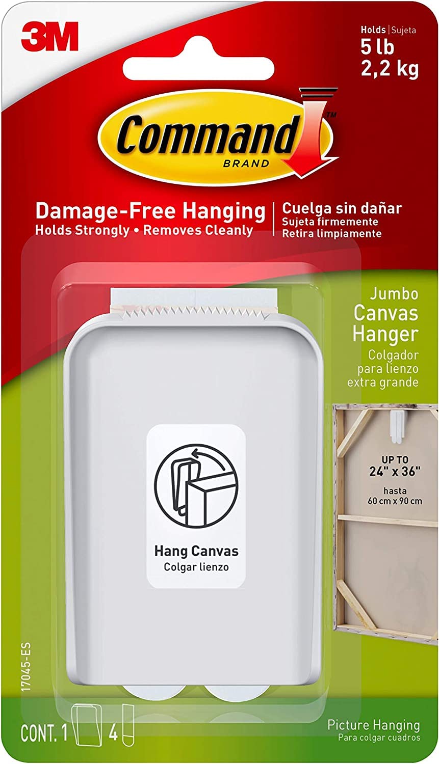 Command White 17045 Canvas Hanger