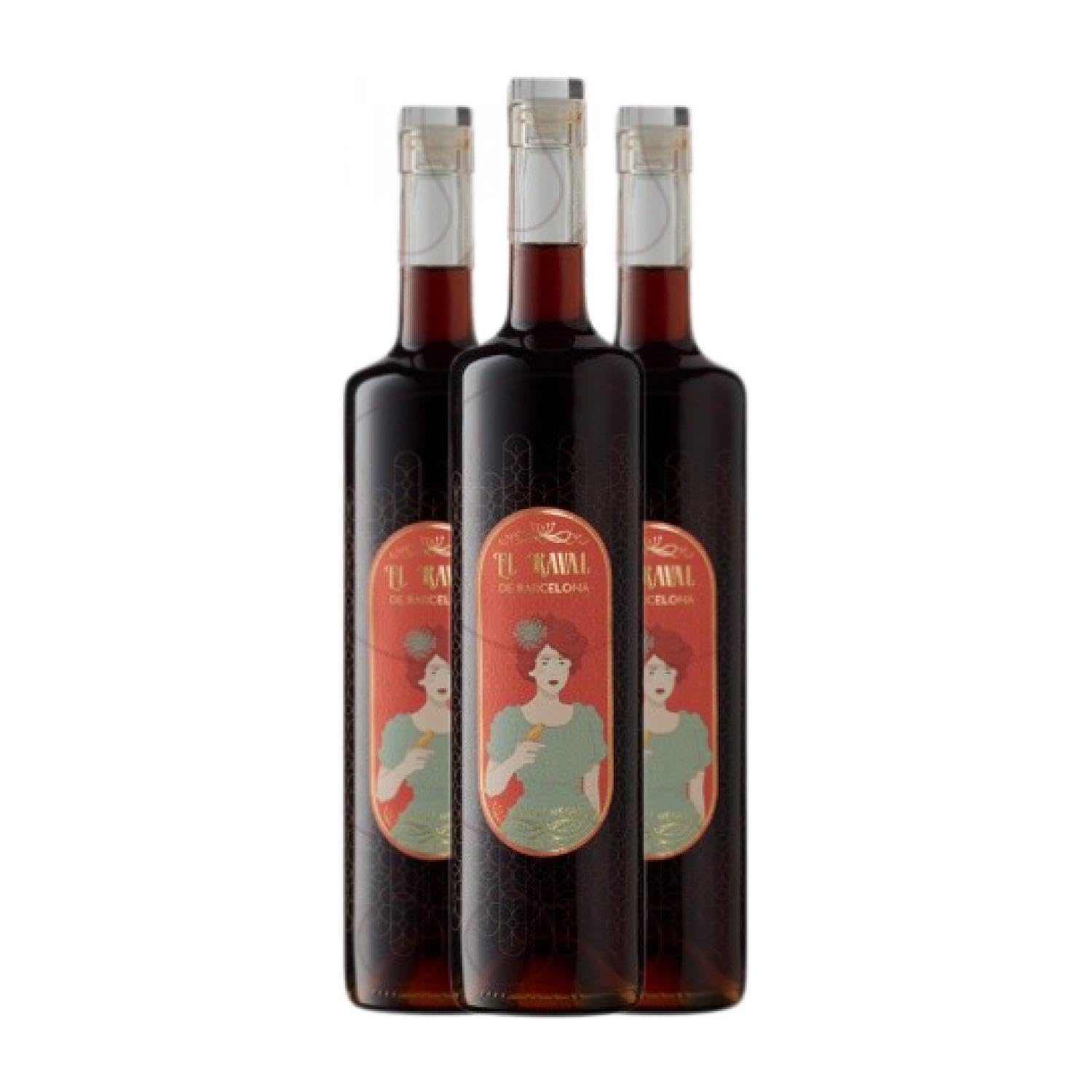 Wermut El Raval. Tinto 75 cl (Karton mit 3 Flaschen von 75 cl)