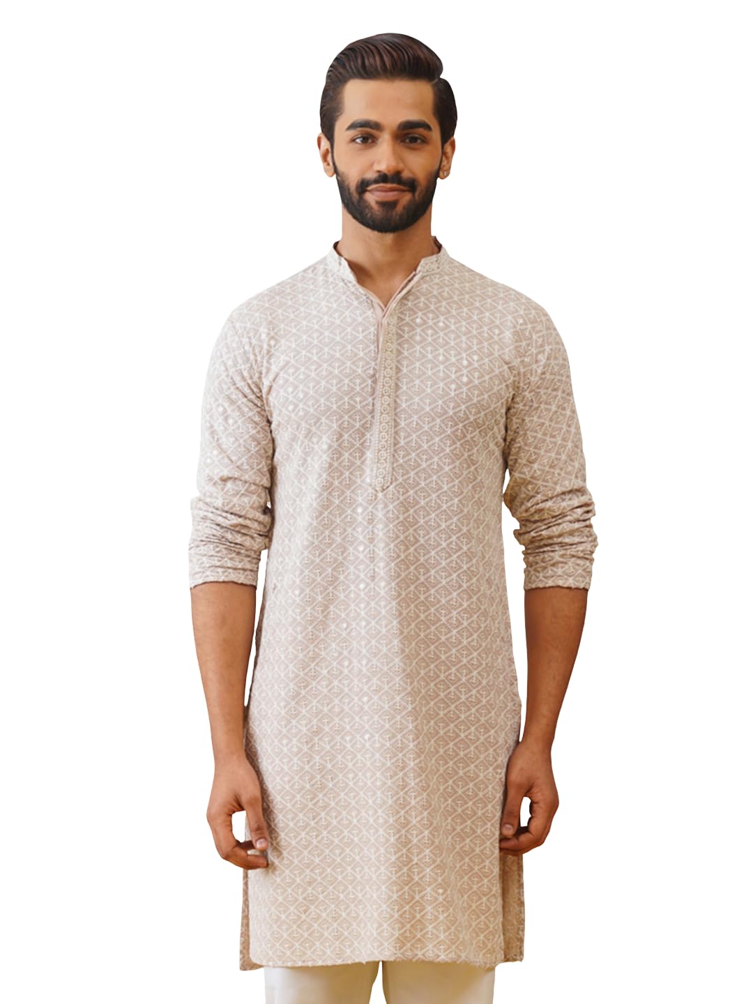 Sequin Embroidered Pure Cotton Kurtas-image-42