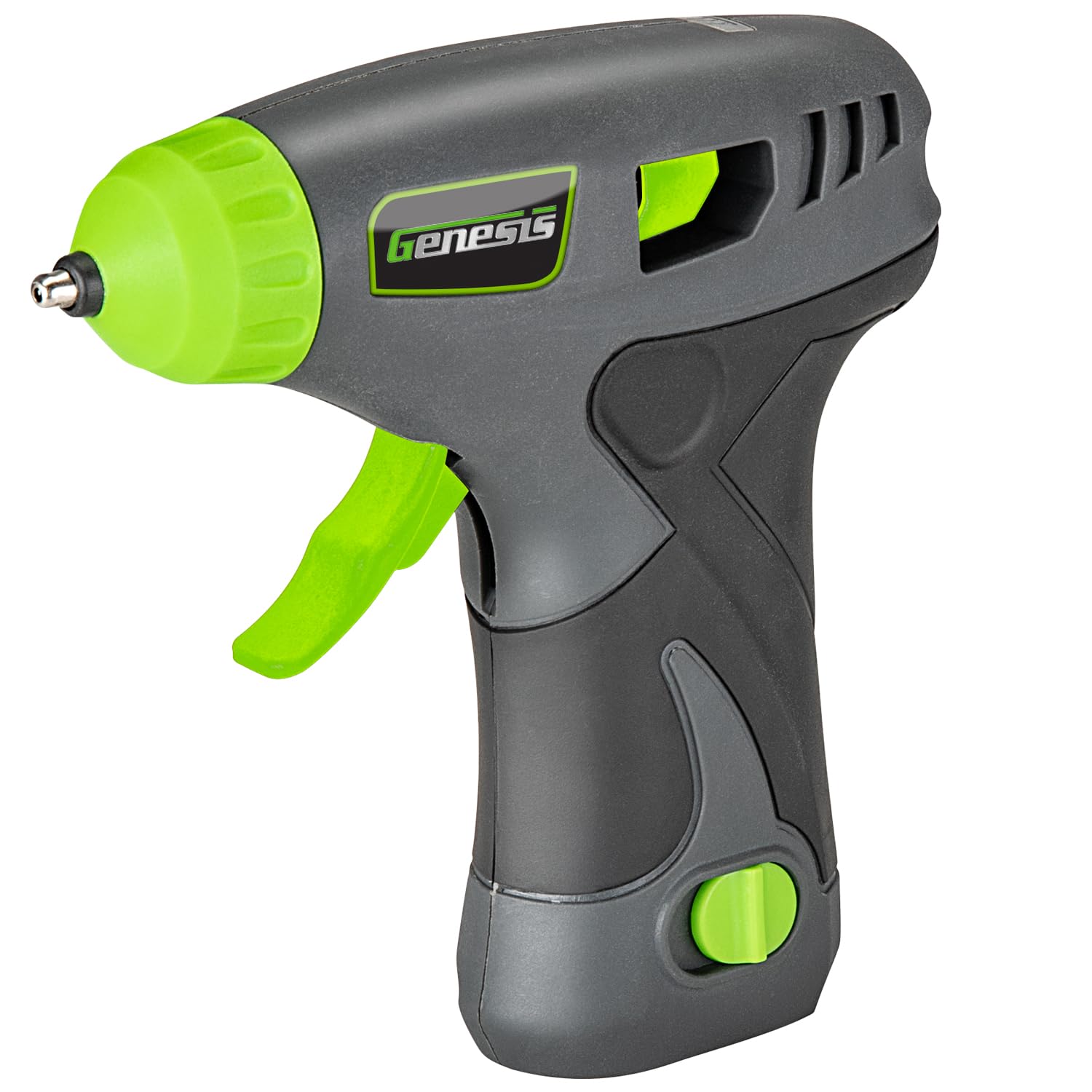 Genesis GLGG08B Cordless Hot Glue Gun with Glue Sticks, Rechargeable Removable Battery, Rapid Heat-Up, Charger and 2 Year Warranty