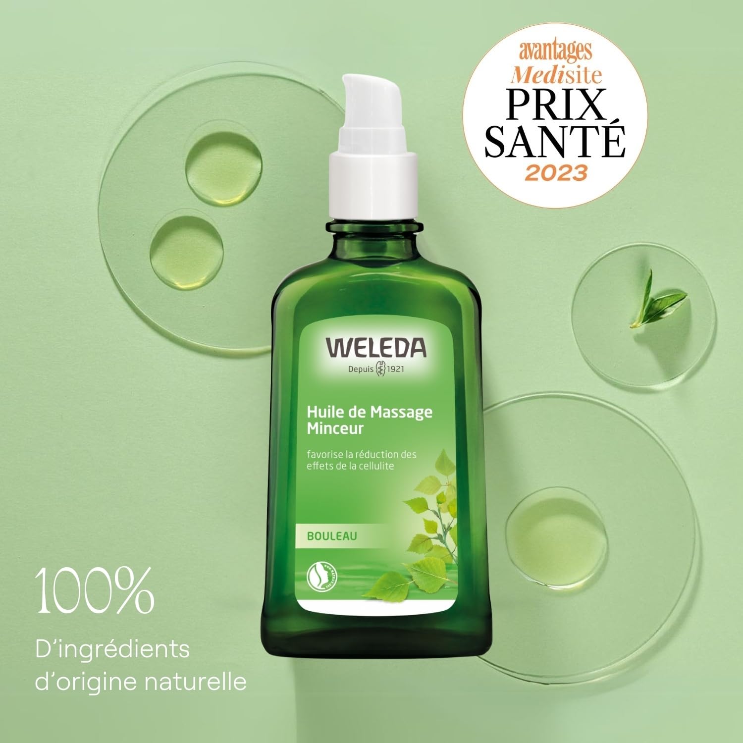 WELEDA - Huile de Massage Anti-Cellulite au Bouleau - Favorise la Réduction des effets de cellulite - NATRUE - Vegan - 100ml - 4