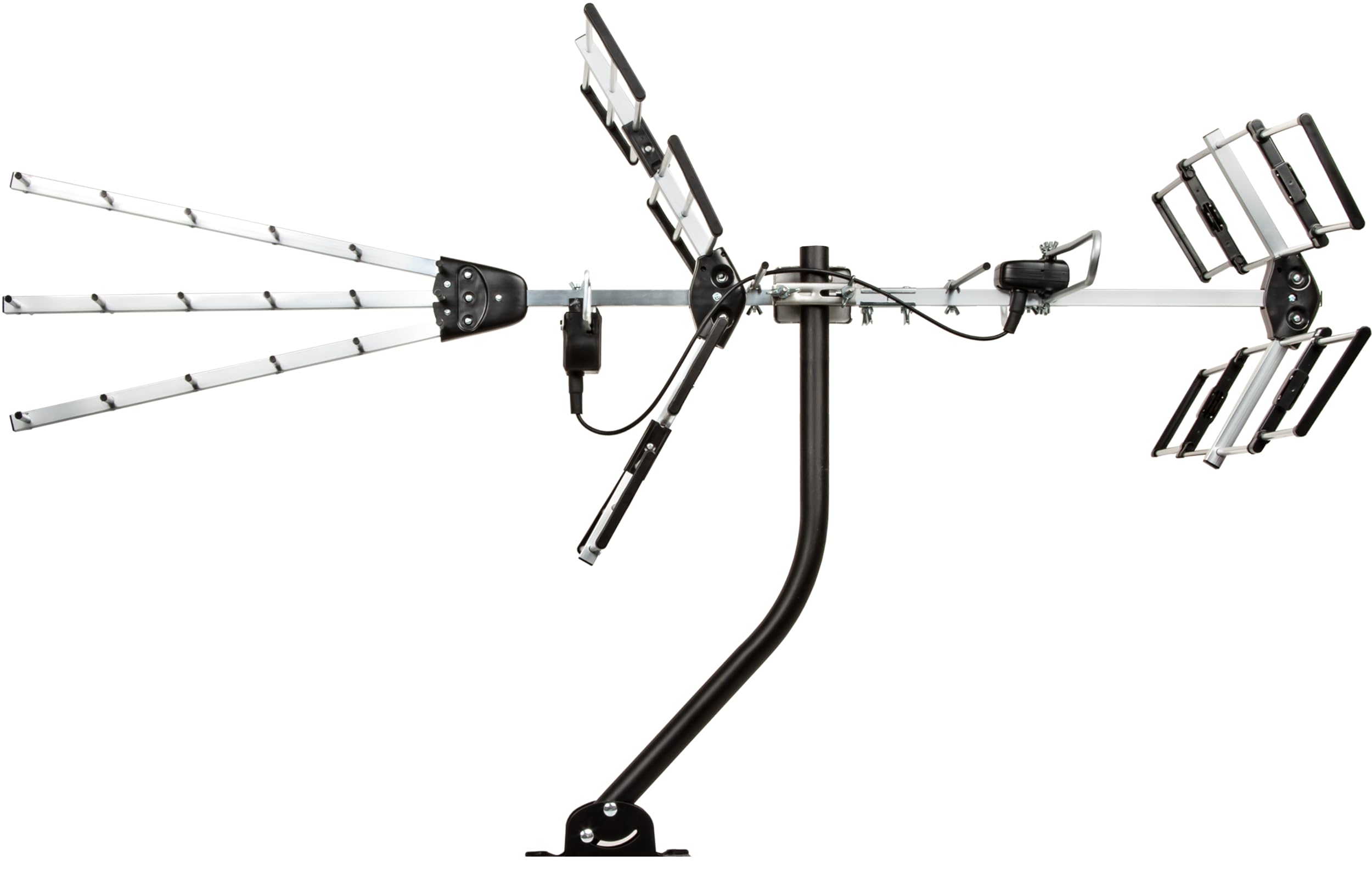 Five Star Antenne TV extérieure 2024 version 2024 km longue portée améliorée Yagi HD VHF UHF prend en charge la diffusion ATSC 3.0 et 4K
