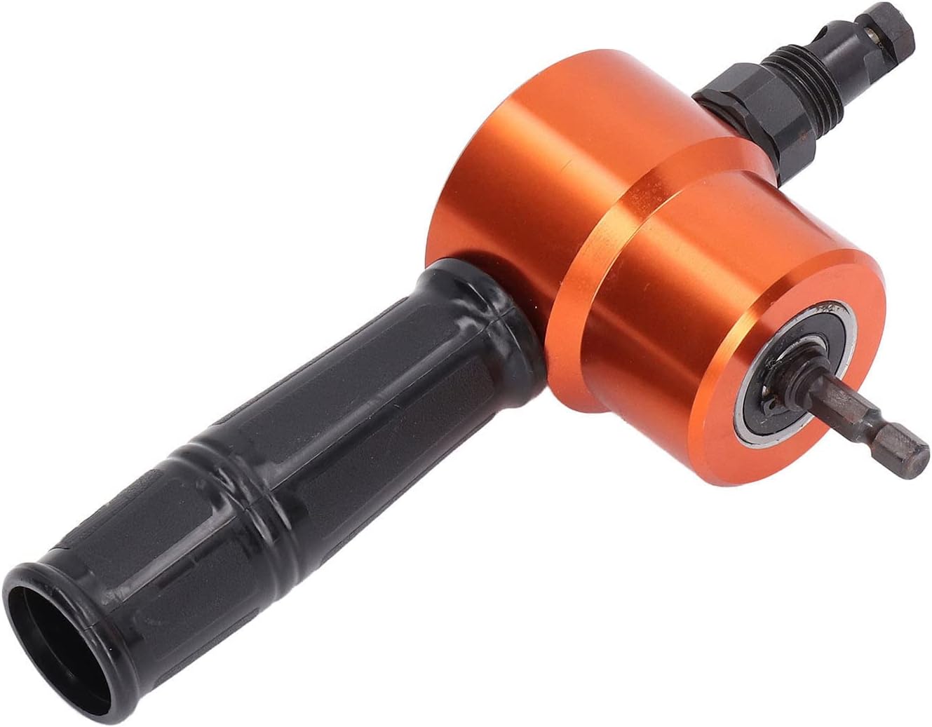 360 Double Head Sheet Metal Cutter, 1500 to 3000RPM Nibbler Drill Attachment for Straight Curve and Circle Cutting, Cutter Set for Home DIY, Car Repair, Roof Cutting