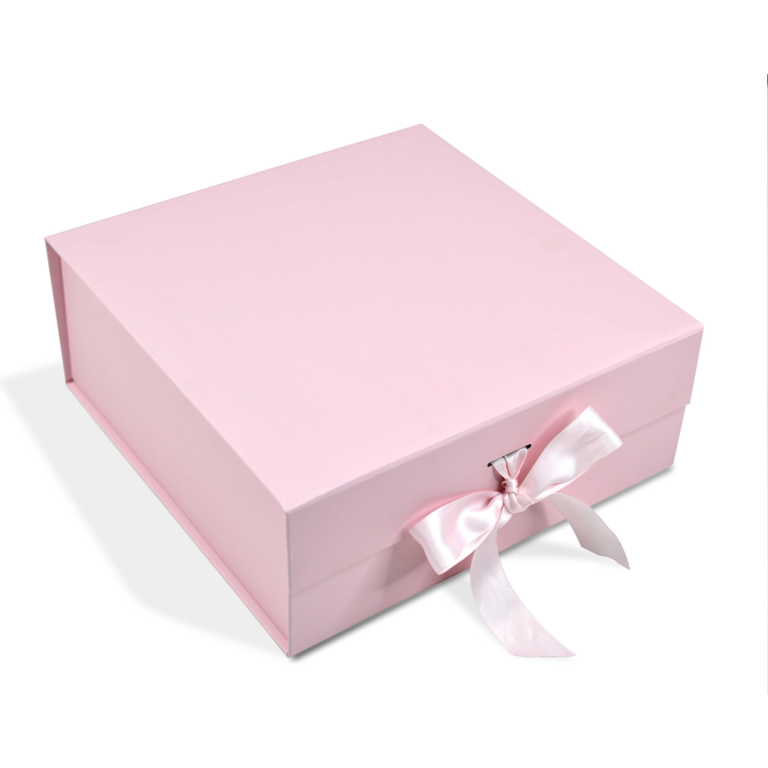 RBS - Rigid Box Sivakasi Medium Gift es For Packaging (26 x 26 x 10cm) Readymade gift boxes for presents (1 Pack) Empty Gift Hamper Hold up to 8 kg Multipurpose for gift valentine box (Medium Pink)