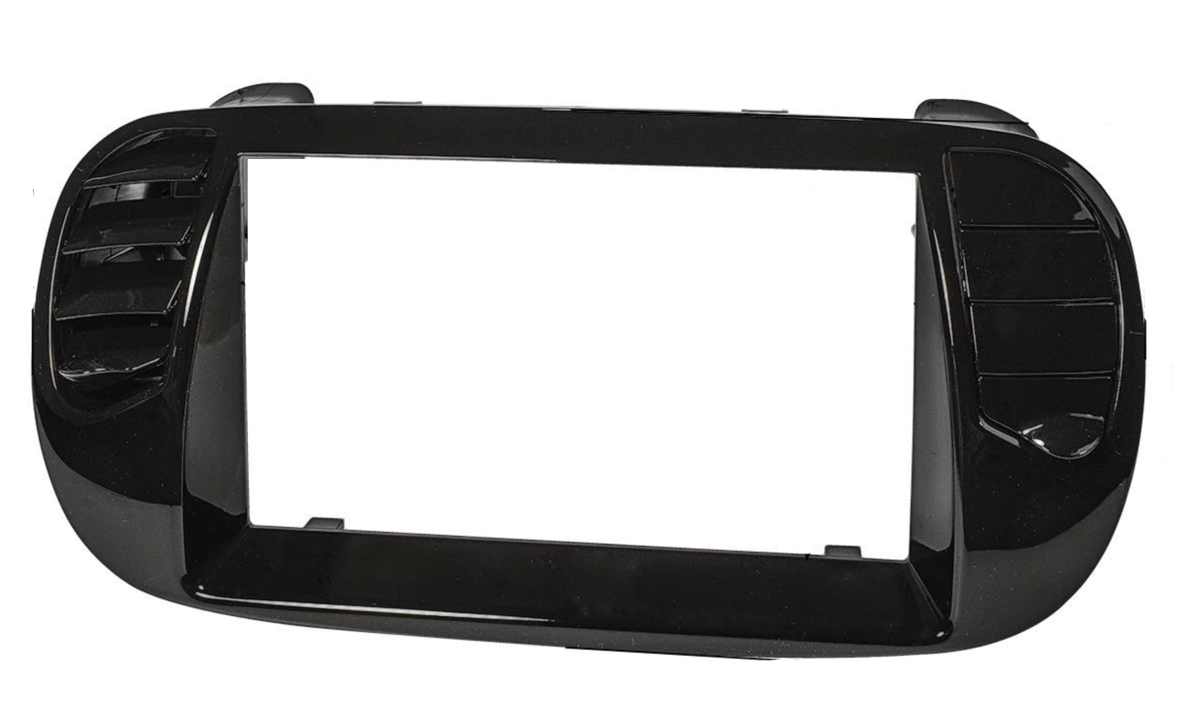 Sound Way Kit Montaggio Autoradio, Mascherina 2 DIN, Bocchette Areazione, Chiavi di Smontaggio, Adattatore Antenna compatibile con Fiat 500 (2007-2015)