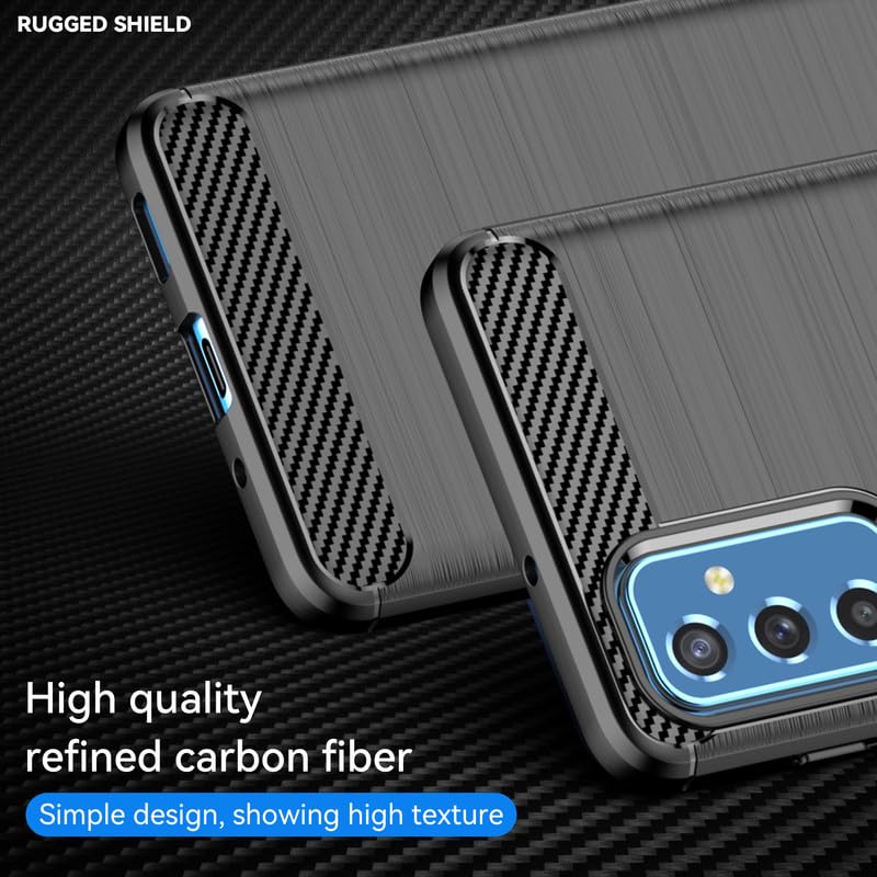 Image of Hybrid Carbon Fiber Back Case for Samsung Galaxy M52 (Black)