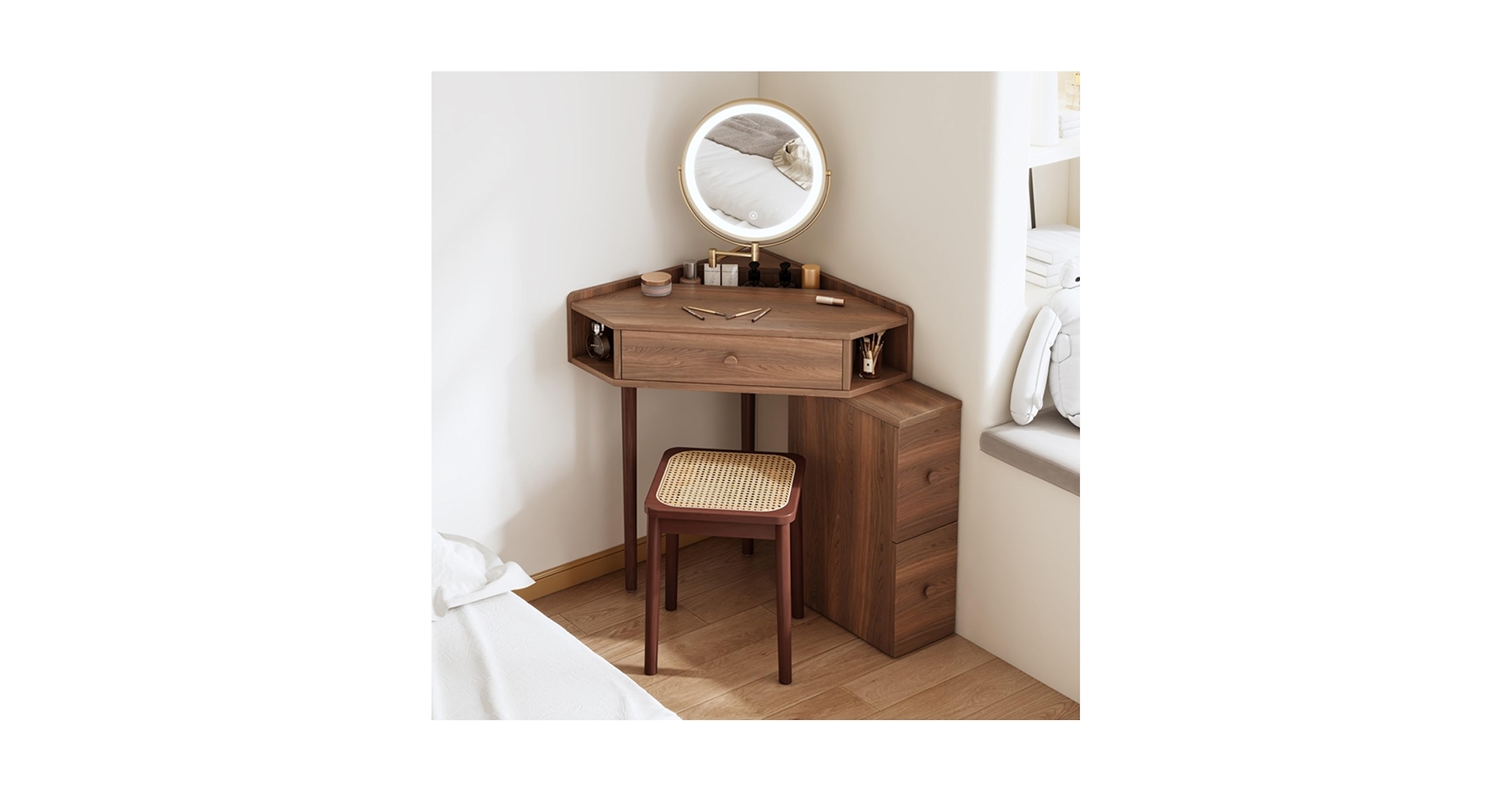 【さー】神奈川まで送料込み定価14万円　コーナードレッシング　テーブル Amazon｜コーナードレッシングテーブル 三角ドレッシング