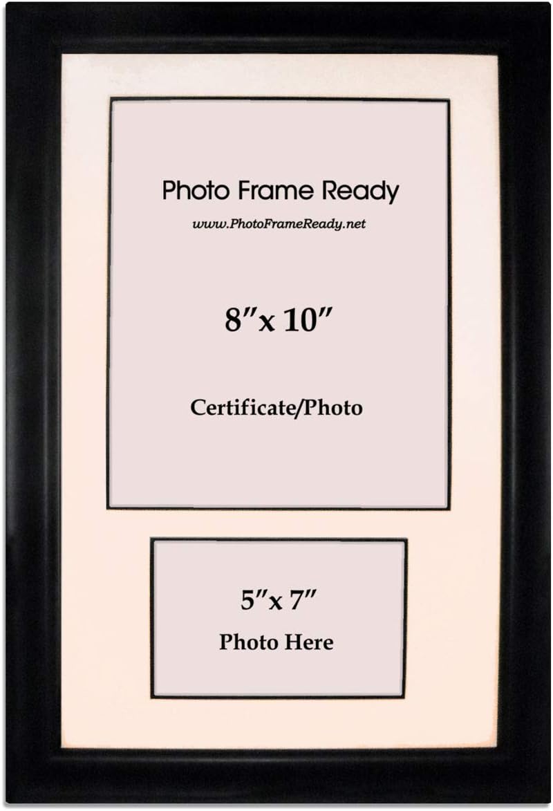 Graduation Diploma University Certificate 8x10 with 5x7 Photo Matted Frame Horizontal or Vertical