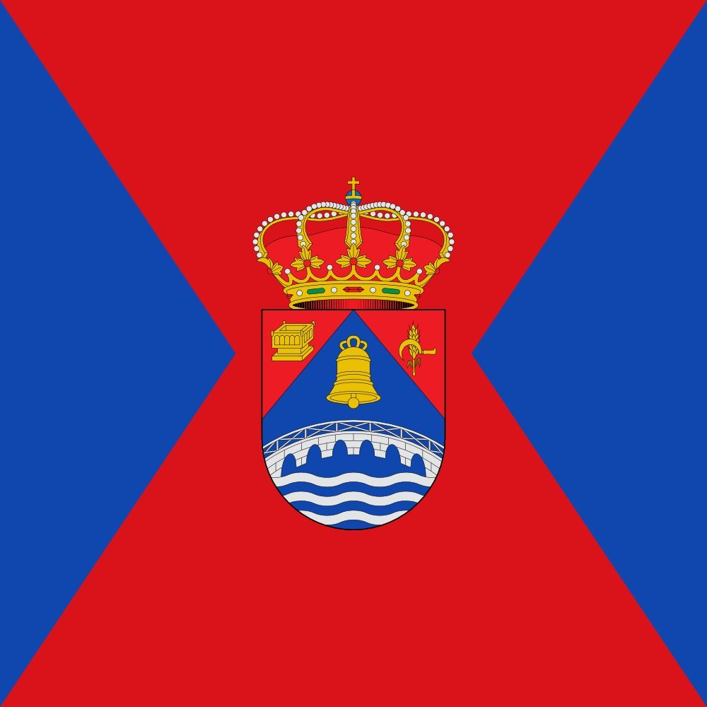 Drapeau large Valluércanes Burgos pour décorer vos fêtes de village