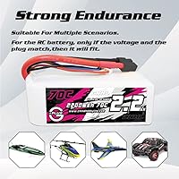 Vista 5 de CNHL 4S Lipo Battery 2200mAh 70C 14.8V Funda suave con enchufe XT60 para RC coche, avión, camión, barco, heli, avión Drone (paquete de 2)