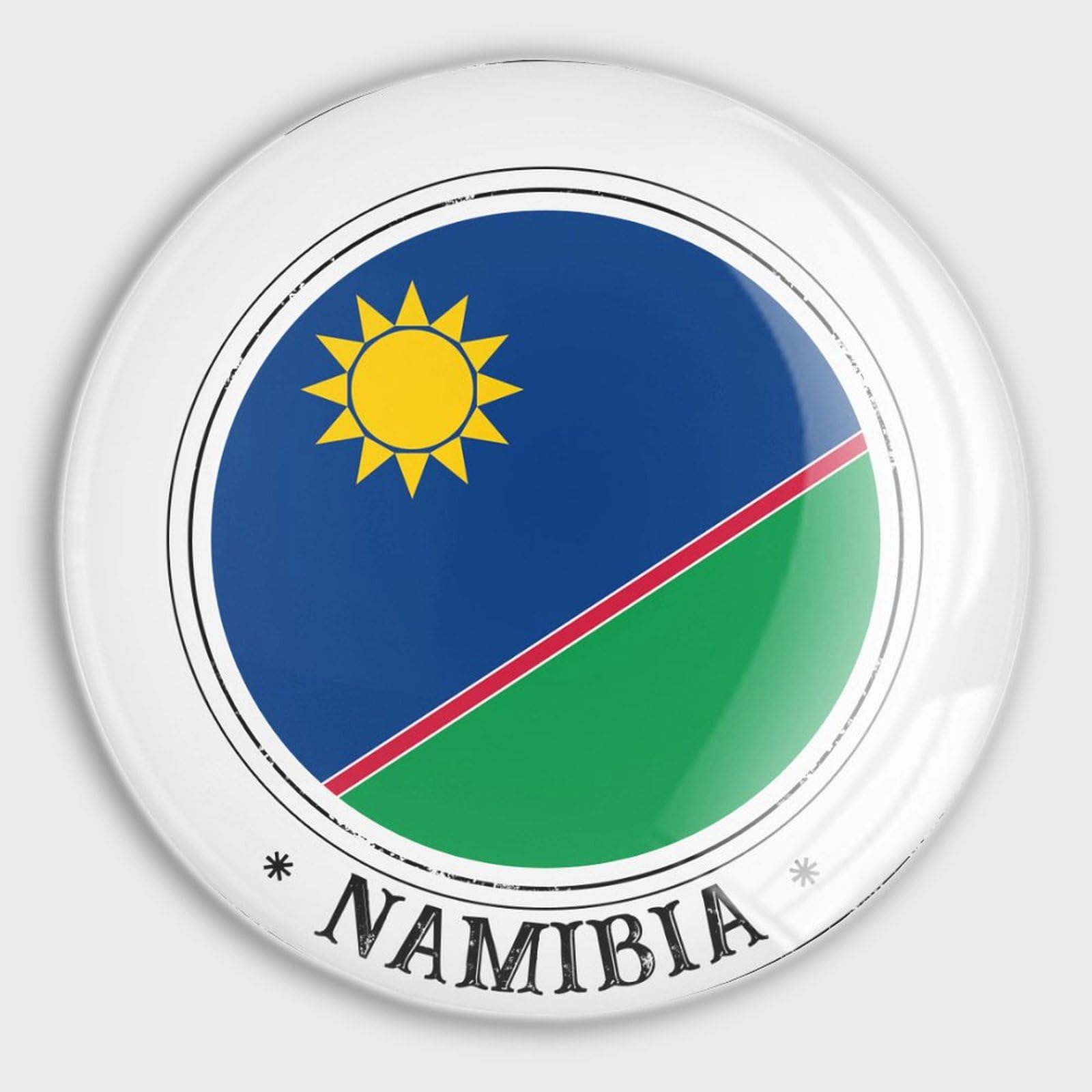 Glas-Kühlschrankmagnete, Namibia-Flagge, starke Magnete, internationaler Urlaub, starke Kühlschrankmagnete, patriotische Flagge, perfekte Magnete für Schule, Zuhause, Küche, Büro, Klasse,