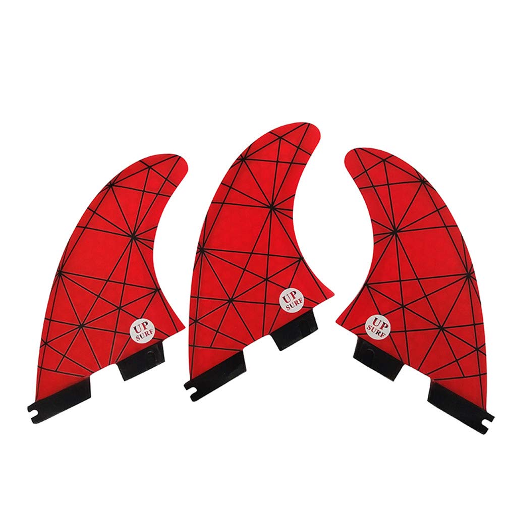 TOPWAYS Fiberglass Reinforced Surfboard 3 Fins Thruster (Double Tabs II