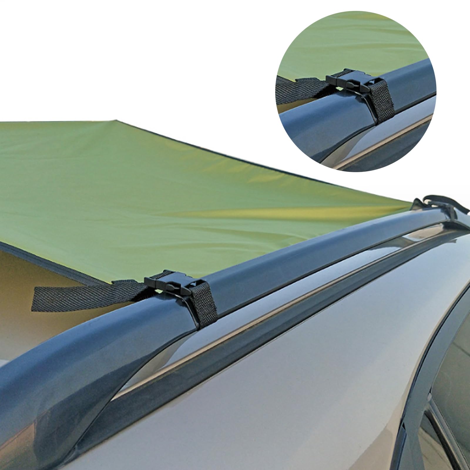 Tenda per Auto, Tenda da Campeggio, Impermeabile Tenda di Estensione Posteriore/Laterale dell'auto,Tettoia/Tenda da Sole per Auto, Adatta per Auto e Camper,440 x 200 cm