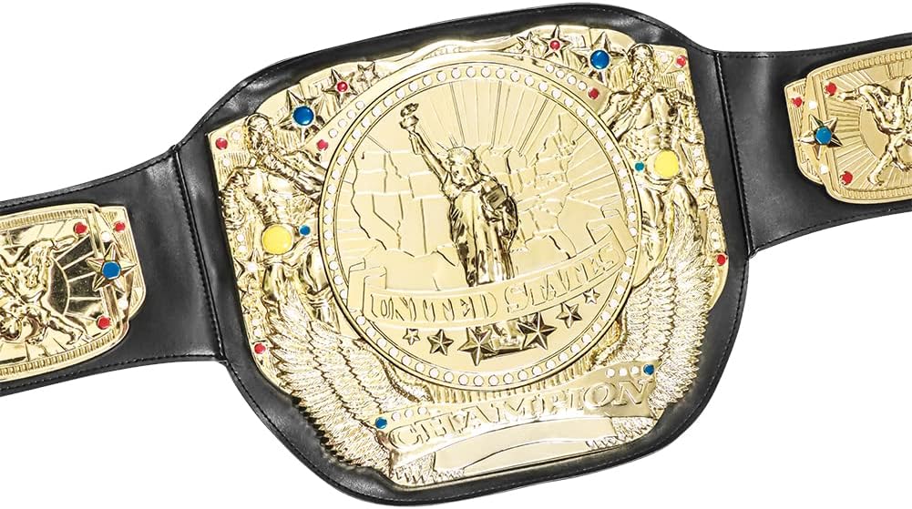 Spinning Wrestling Championship Toy Belt with Four Center Plates - Image 6