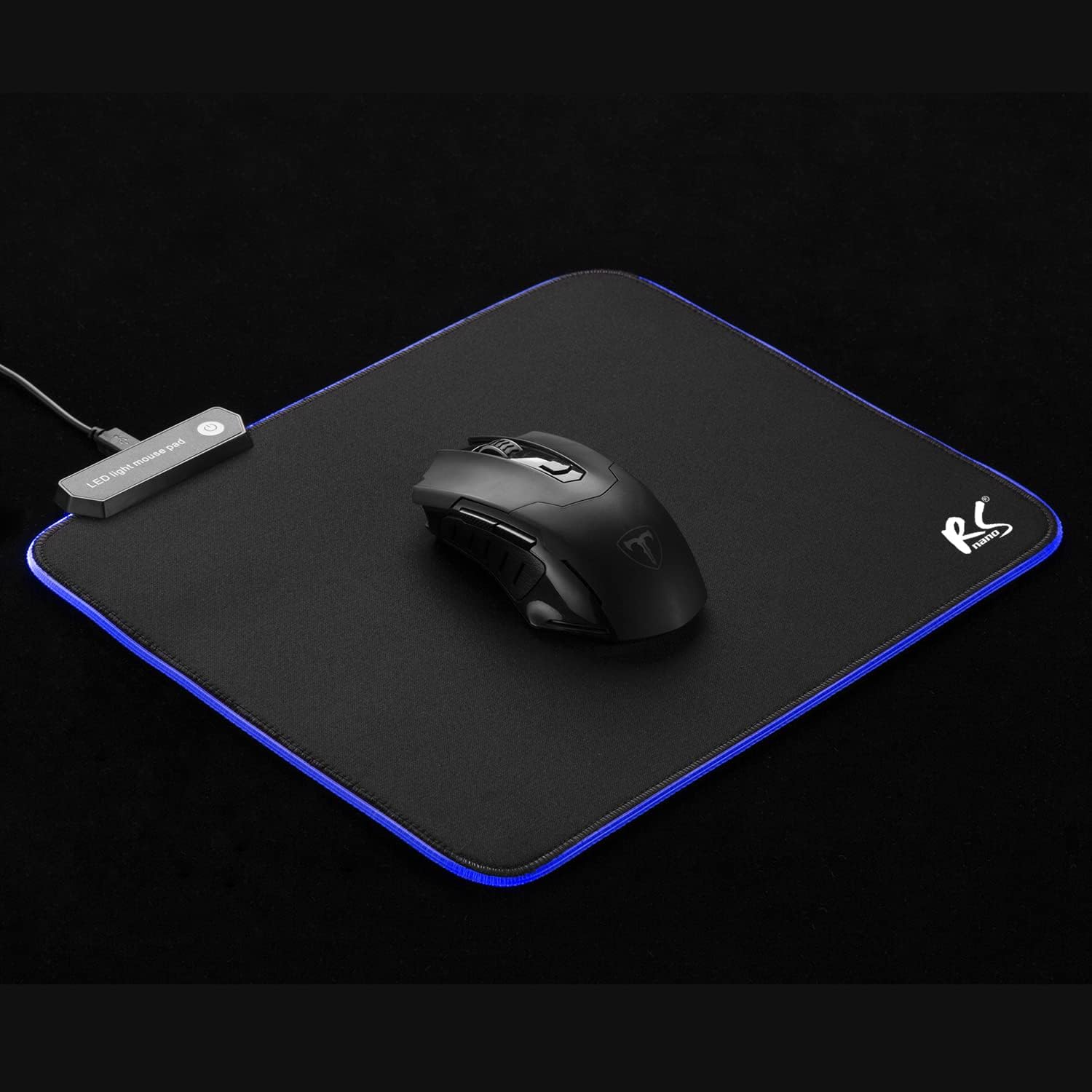 The NanoRS RS703 Gaming Mouse Pad rolled up, demonstrating its flexible and portable design.