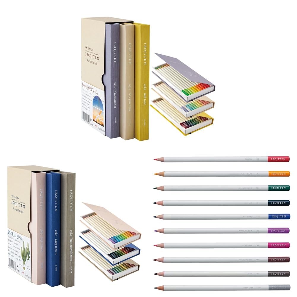 Amazon | 【セット買い】トンボ鉛筆 色鉛筆 30色 (ブック型) 色辞典 第