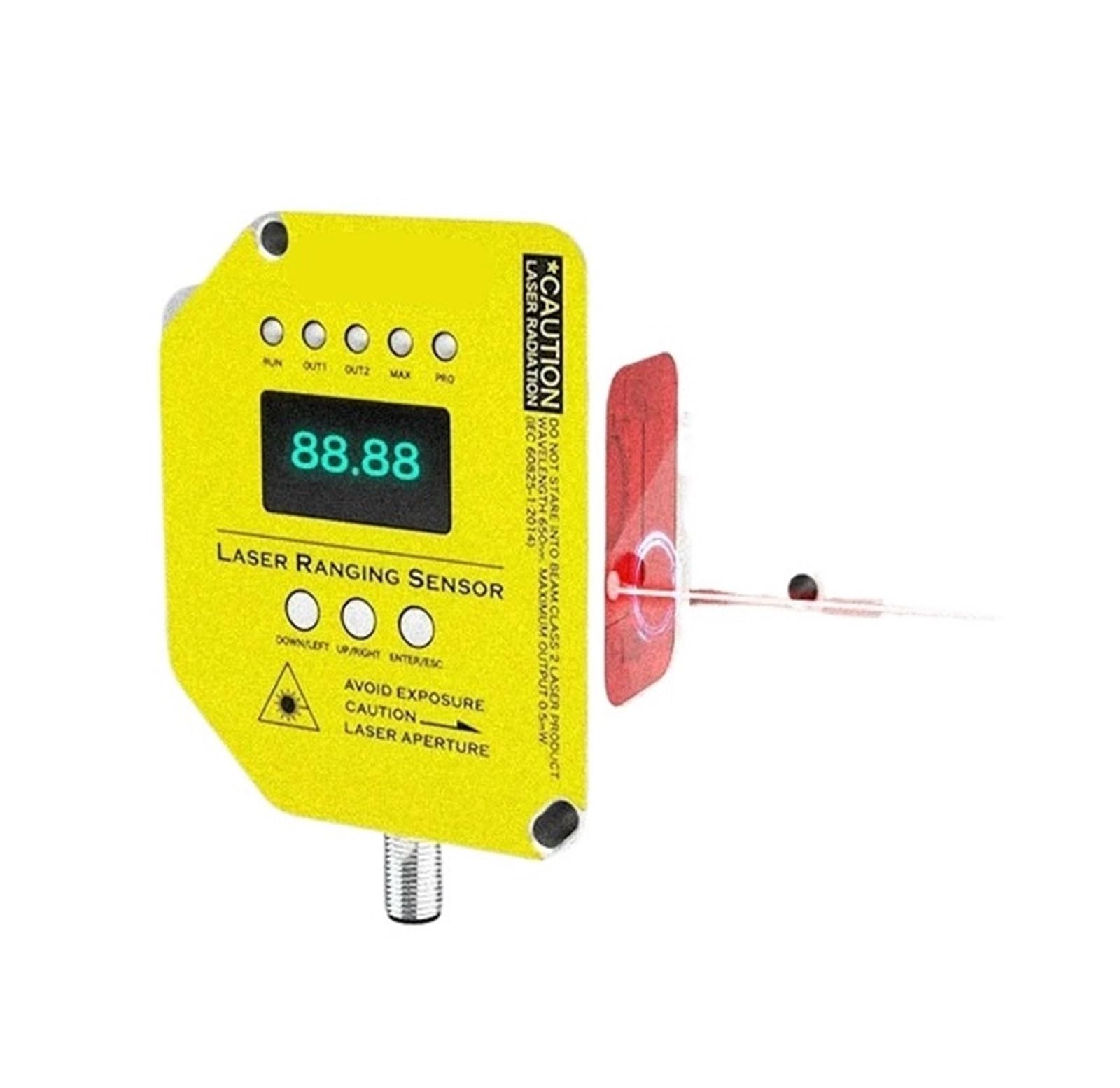 JJKKOZVQF TLS-40C 40m Distance Range Sensor Photoelectric Sensor Thickness Measurement Distance Height Measurement Sensor(RS485)