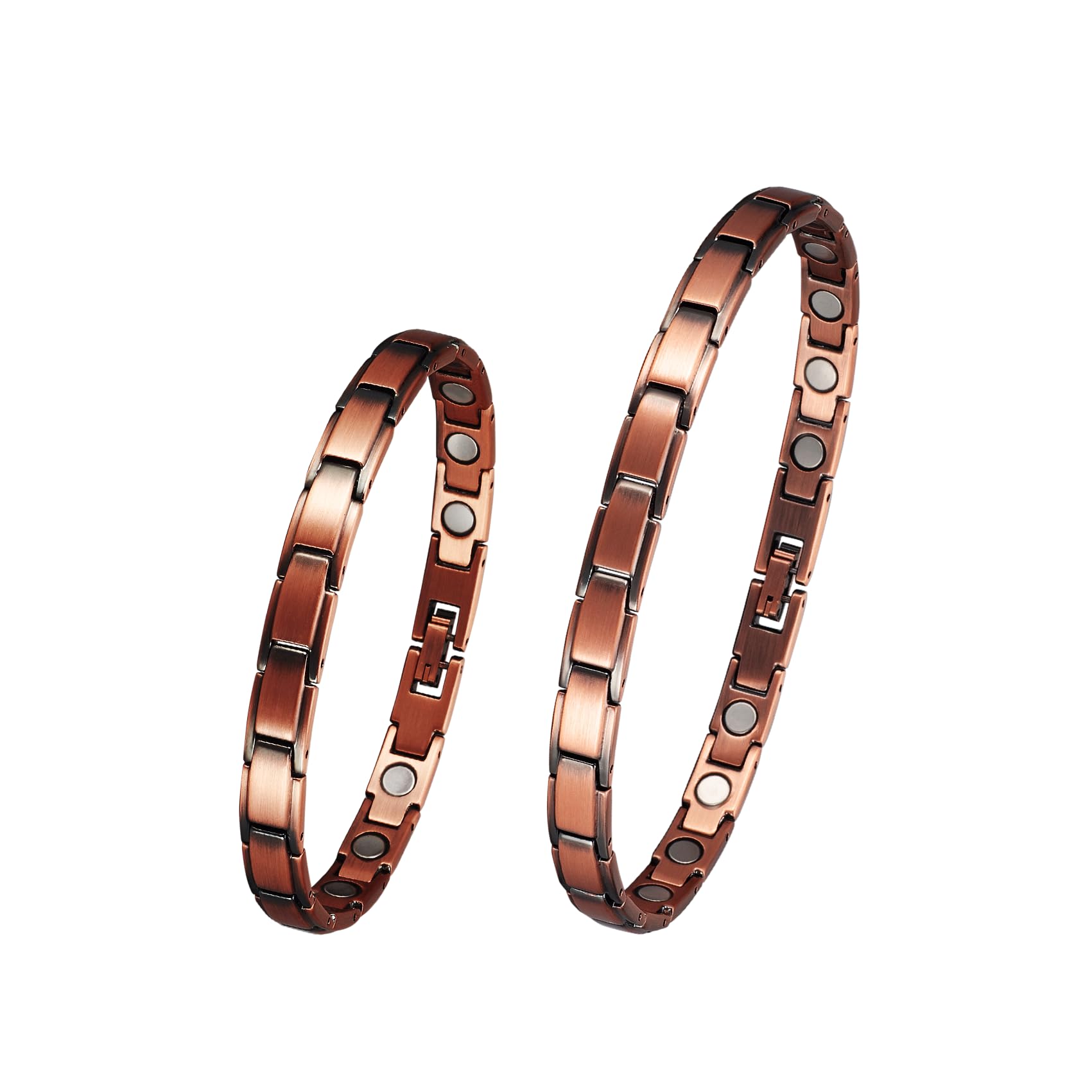 EnerCoppeX Bijoux Pour Homme En Cuivre Pur (bracelet Cheville), Bijoux Assortis Vintage, Aimant Pour Le Transport De Bijoux, Sac Cadeau Inclus