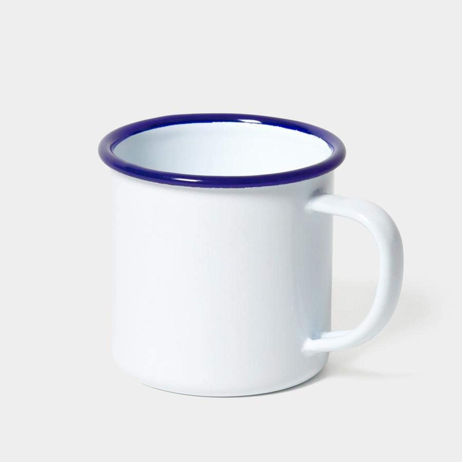 6 X Falcon Housewares Enamel 8cm Mug White