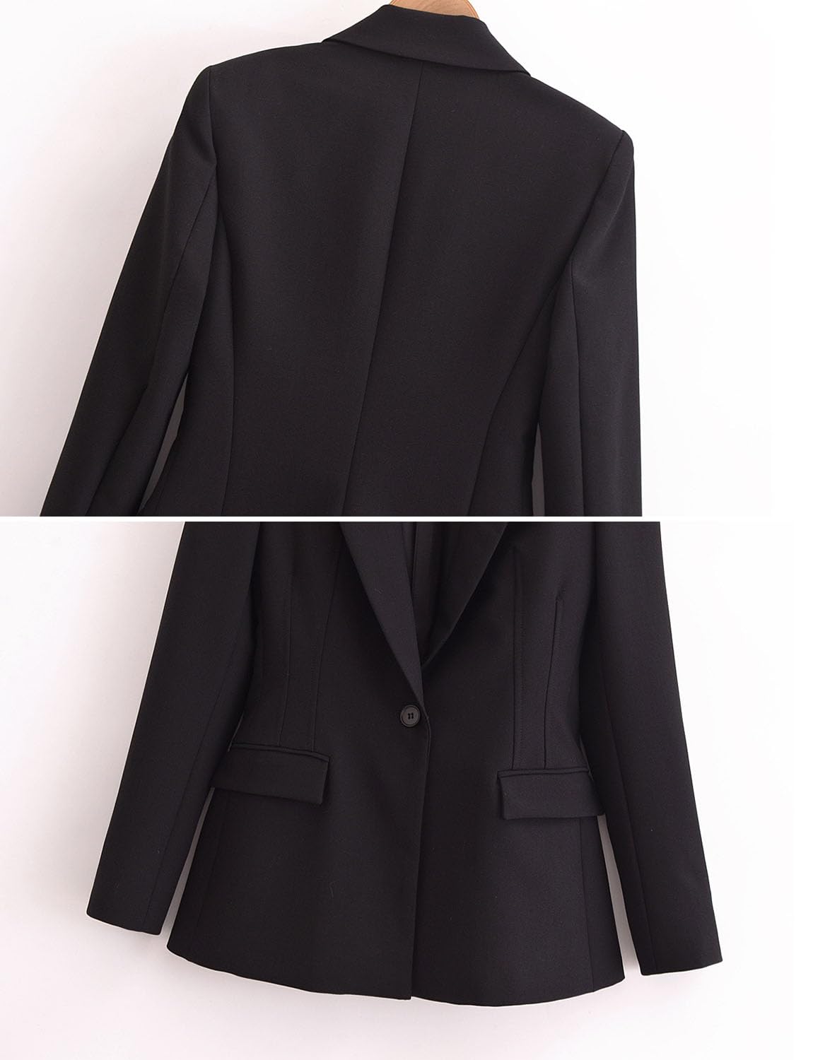 Donna Blazer Un Cappotto del Vestito del Bottone Giacca per Smoking per Il Tempo Libero