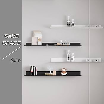 ウォールシェルフwithライト Amazon｜WJW フローティングシェルフ壁掛け、照明付きウォール