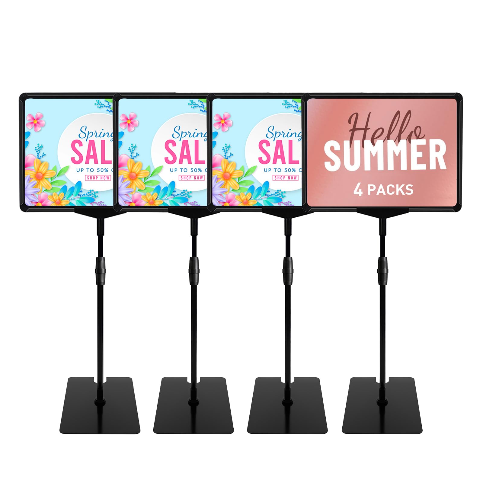 Sign Holder Stand 8.5 x 11,Sign Stand for Display,Adjustable Sign Holders For Table Top,Suitable for indoor use