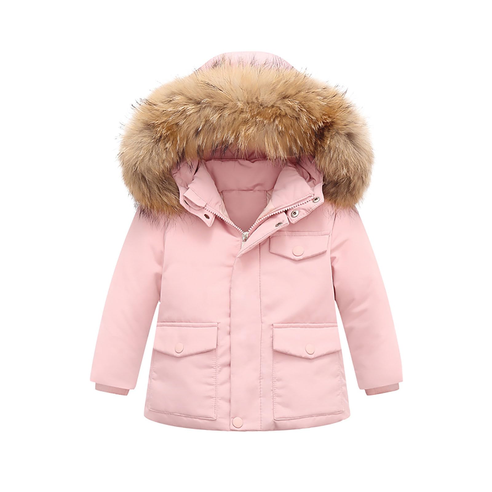 Combinaison de Ski Enfant Fille Combinaison de Ski ado Ensembles de Neige Doudoune à Capuche Ensemble 2pcs Veste de Ski + Salopette Pantalon Enfants Garçons Vêtements Fille 1-6 Ans Noel